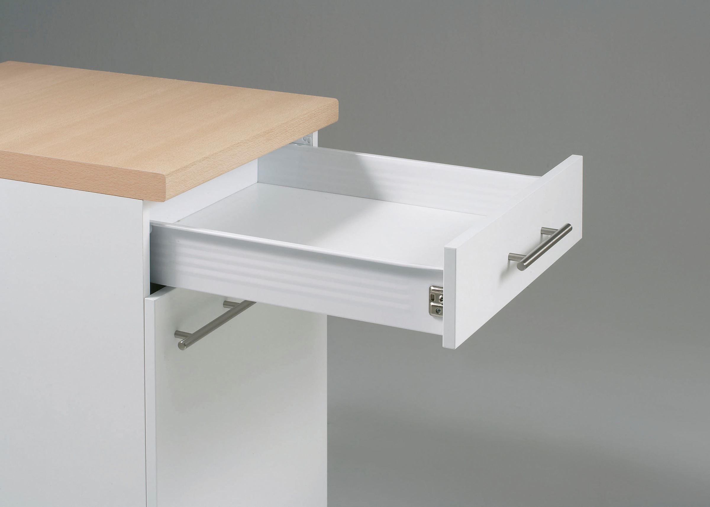 KOCHSTATION Küchenzeile »KS-Sion Breite 240 cm« schnelle Montage OPTIsnap, wahlw. m.HANSEATIC-E-Geräten u.Stand Alone