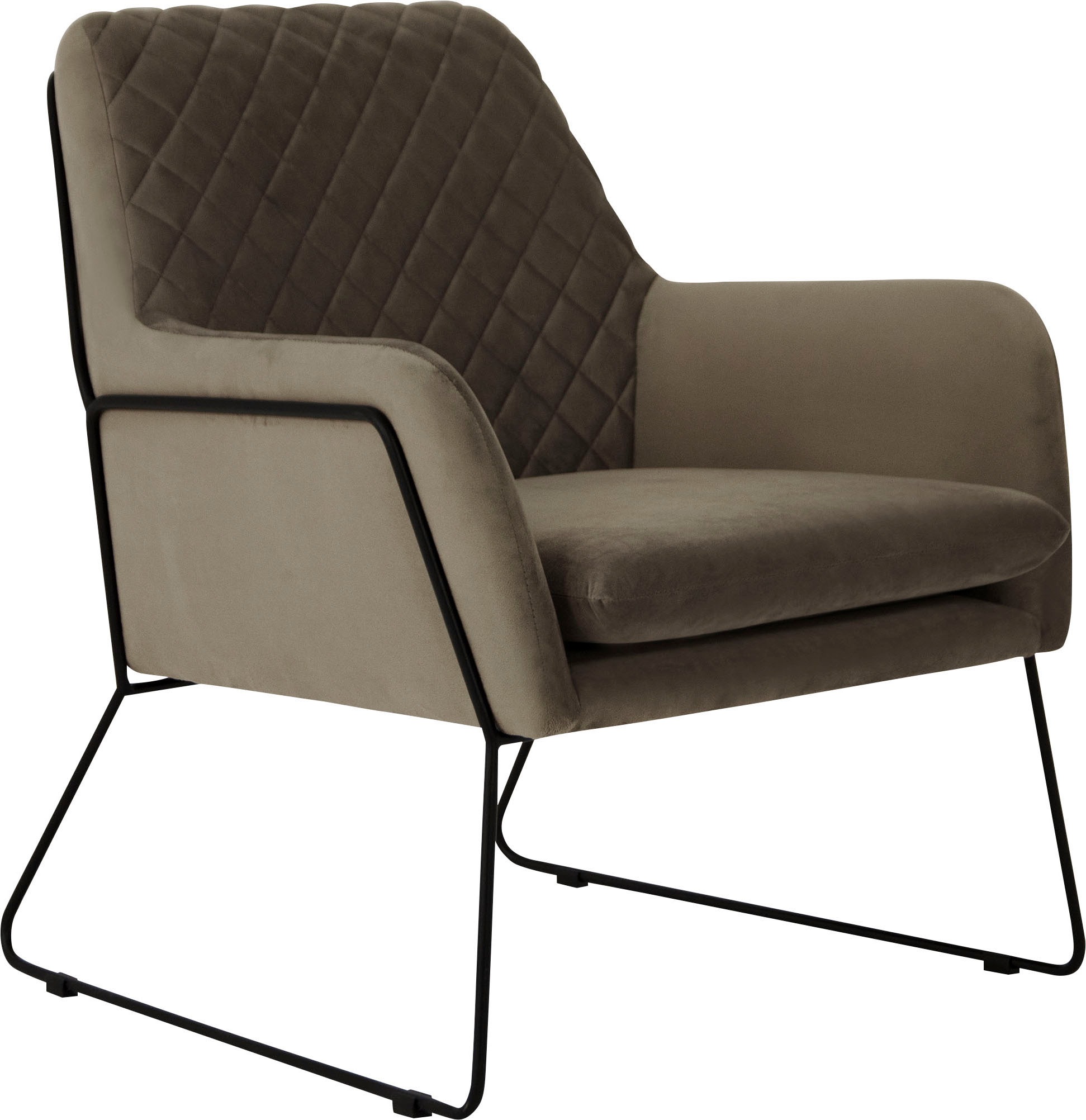 Home affaire Sessel »Olo Cocktailsessel« mit Karo-Prägung im Rückenteil und günstig online kaufen