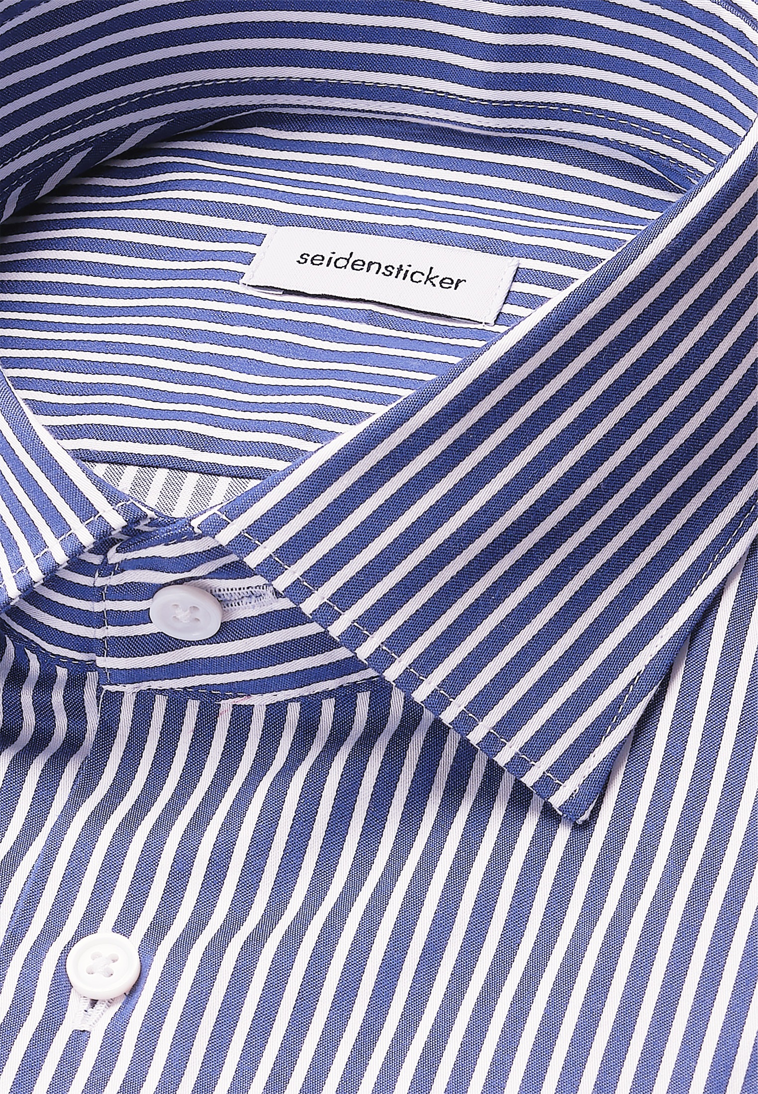 seidensticker Businesshemd »Schwarze Rose« Slim 1/1 Kentkragen Gestreift