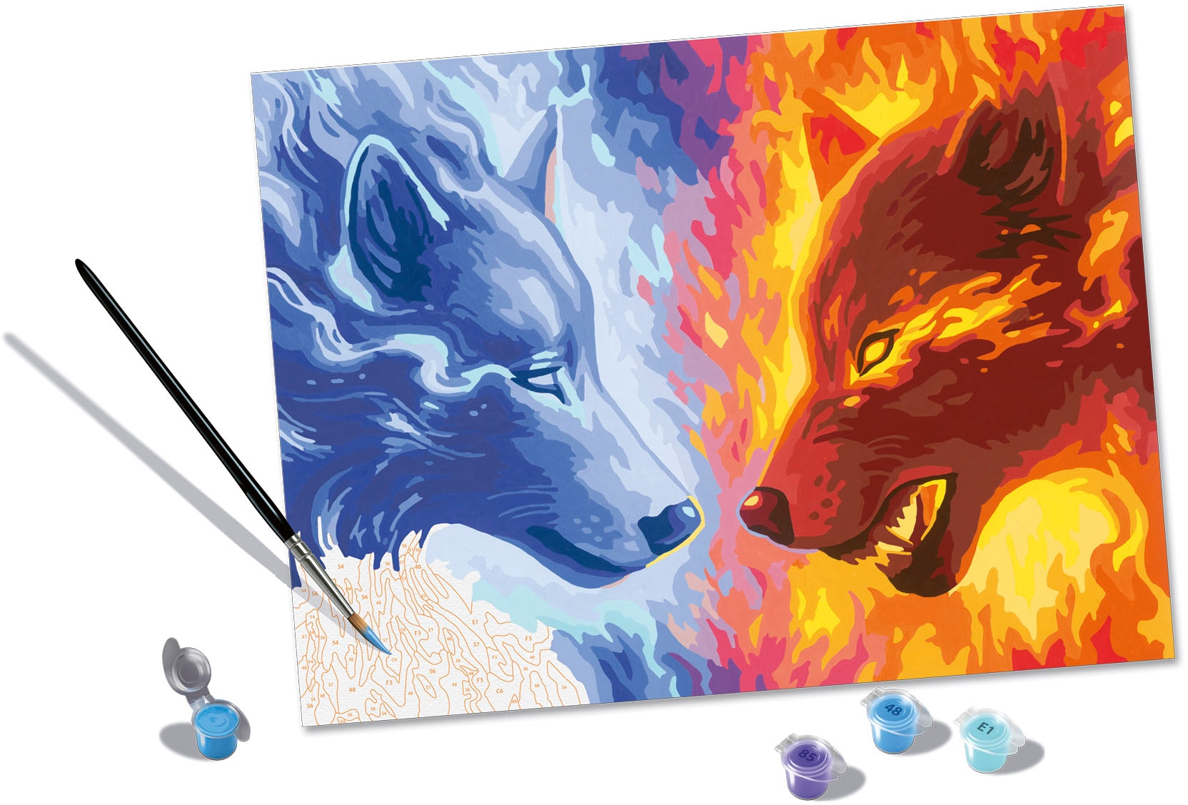 Ravensburger Malen nach Zahlen »CreArt, Fire & Ice«, Made in Europe, FSC® - schützt Wald - weltweit