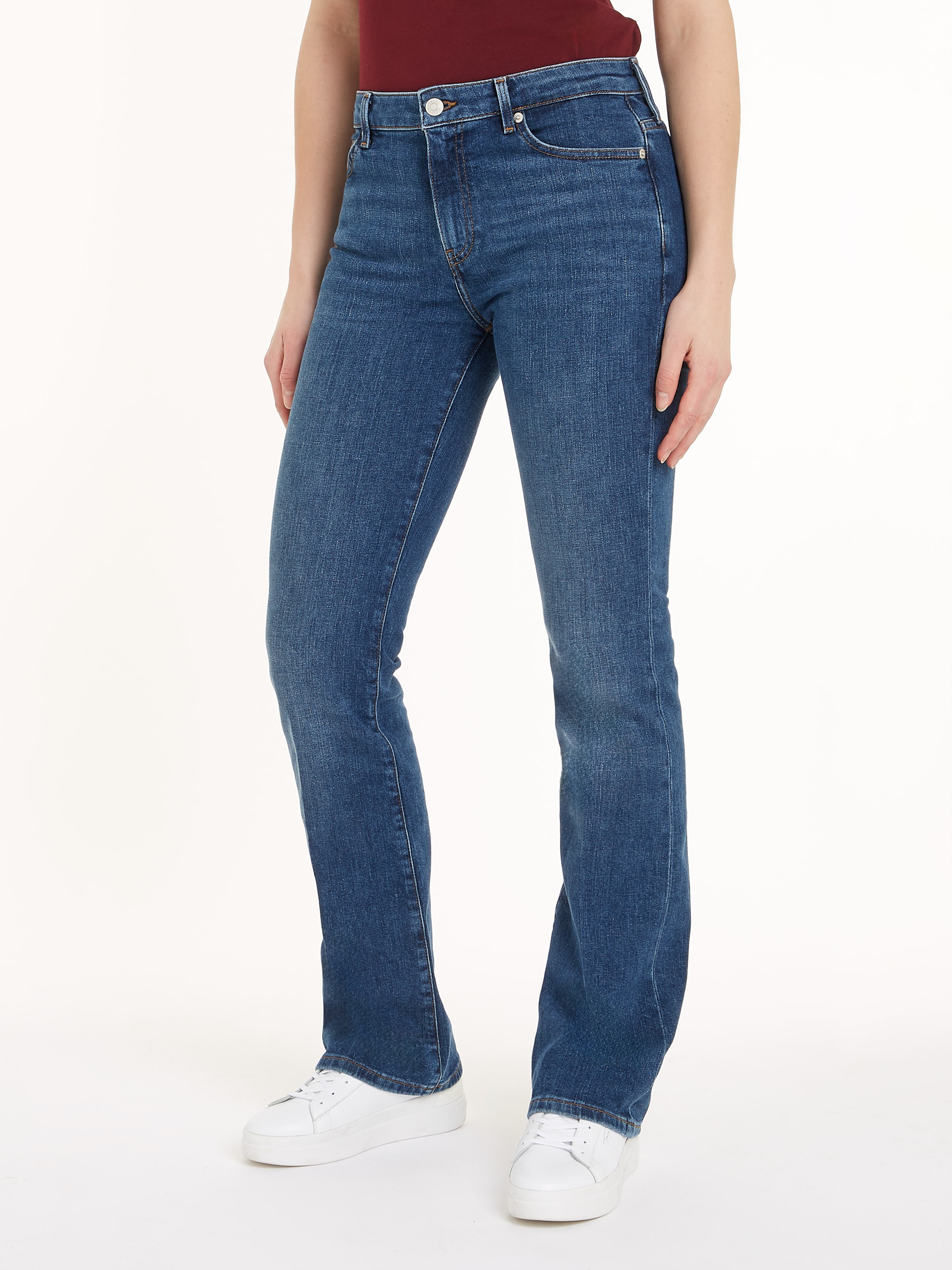 Tommy Hilfiger Bootcut-Jeans »BOOTCUT RW CLER«, mit Tommy Hilfiger Logo-Badge