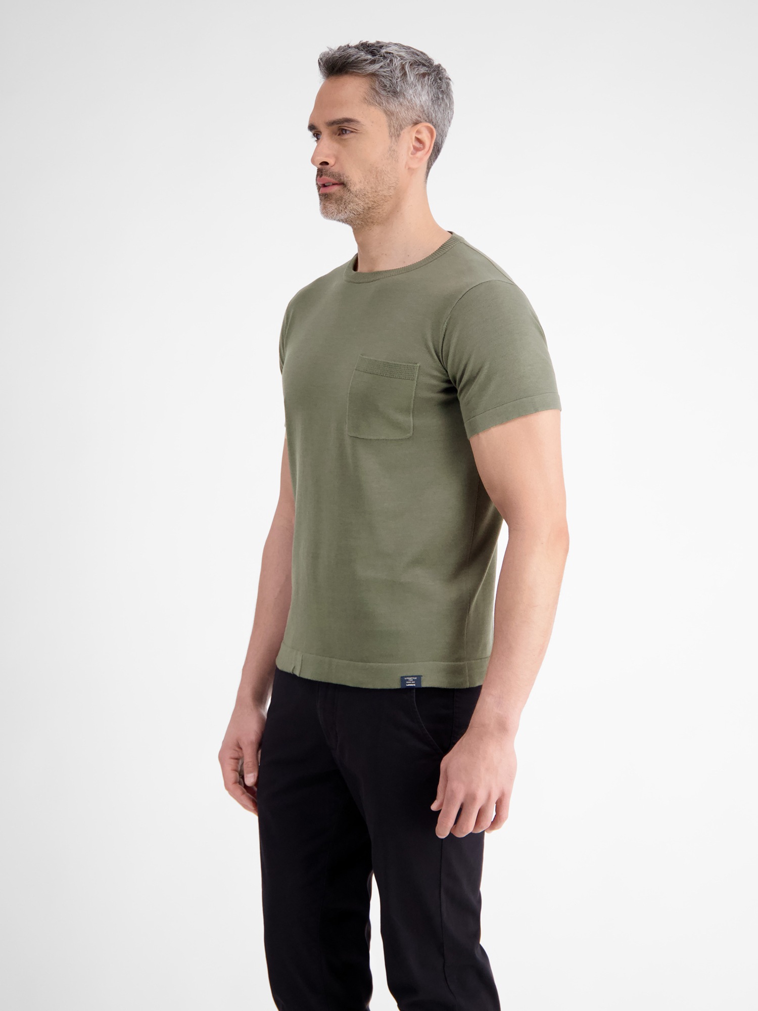 LERROS T-Shirt »LERROS Strick-T-Shirt mit Brusttasche«