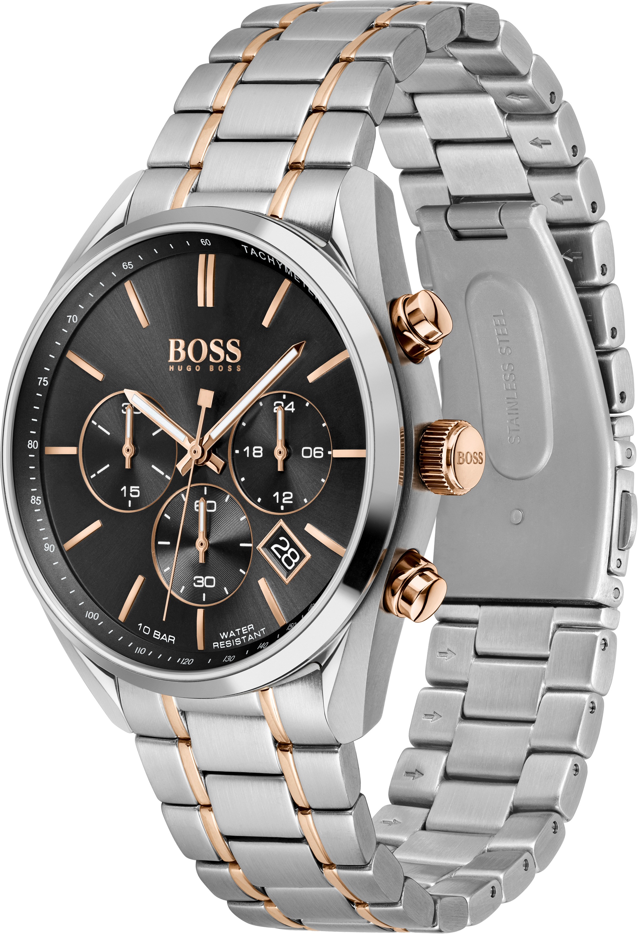 BOSS Chronograph »CHAMPION, 1513819«, Quarzuhr, Herrenuhr, Armbanduhr, Stop günstig online kaufen