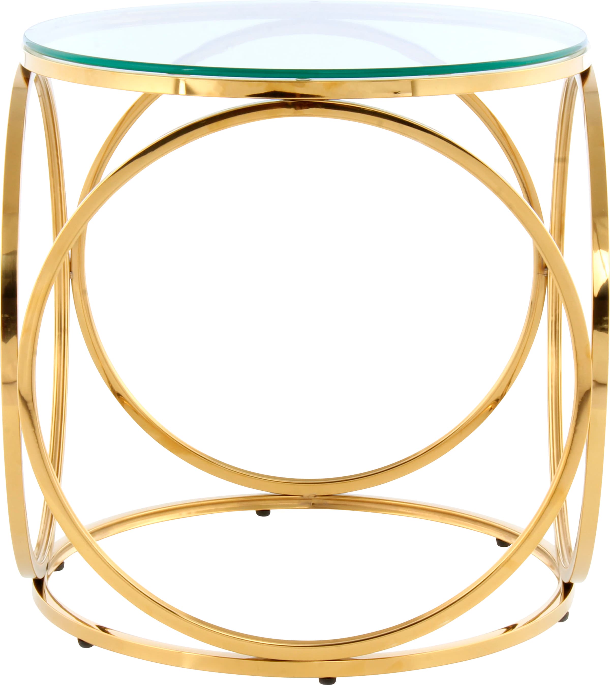 Kayoom Beistelltisch »Whitney 225,Beistelltisch mit offenem Design, Gestell aus Metall«, (1 St.), Glamouröses Design, hochwertige Verarbeitung, pflegeleicht