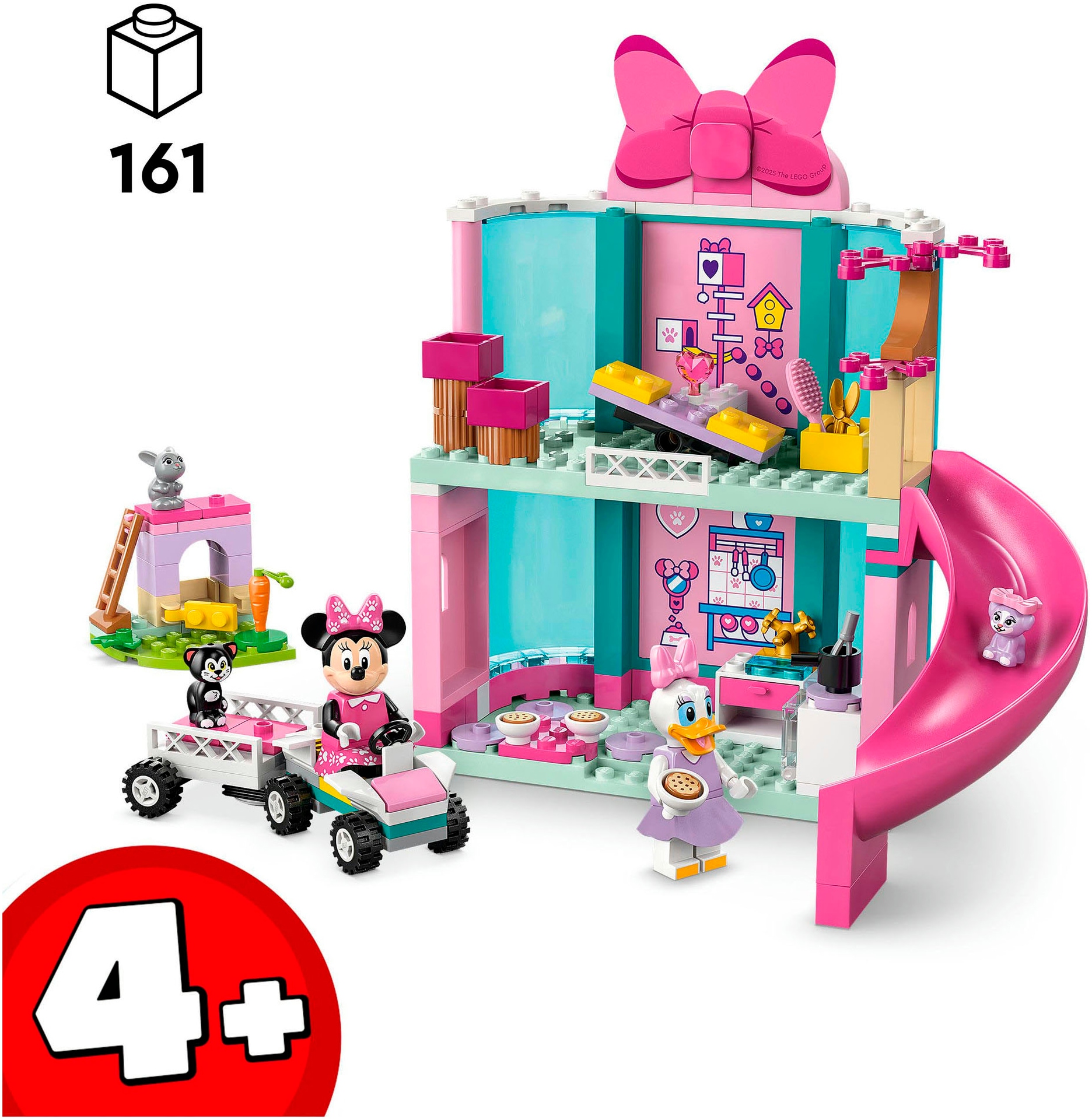 LEGO® Konstruktionsspielsteine »Minnies Tierhotel (43274), LEGO Disney Classic«, (161 St.), Made in Europe