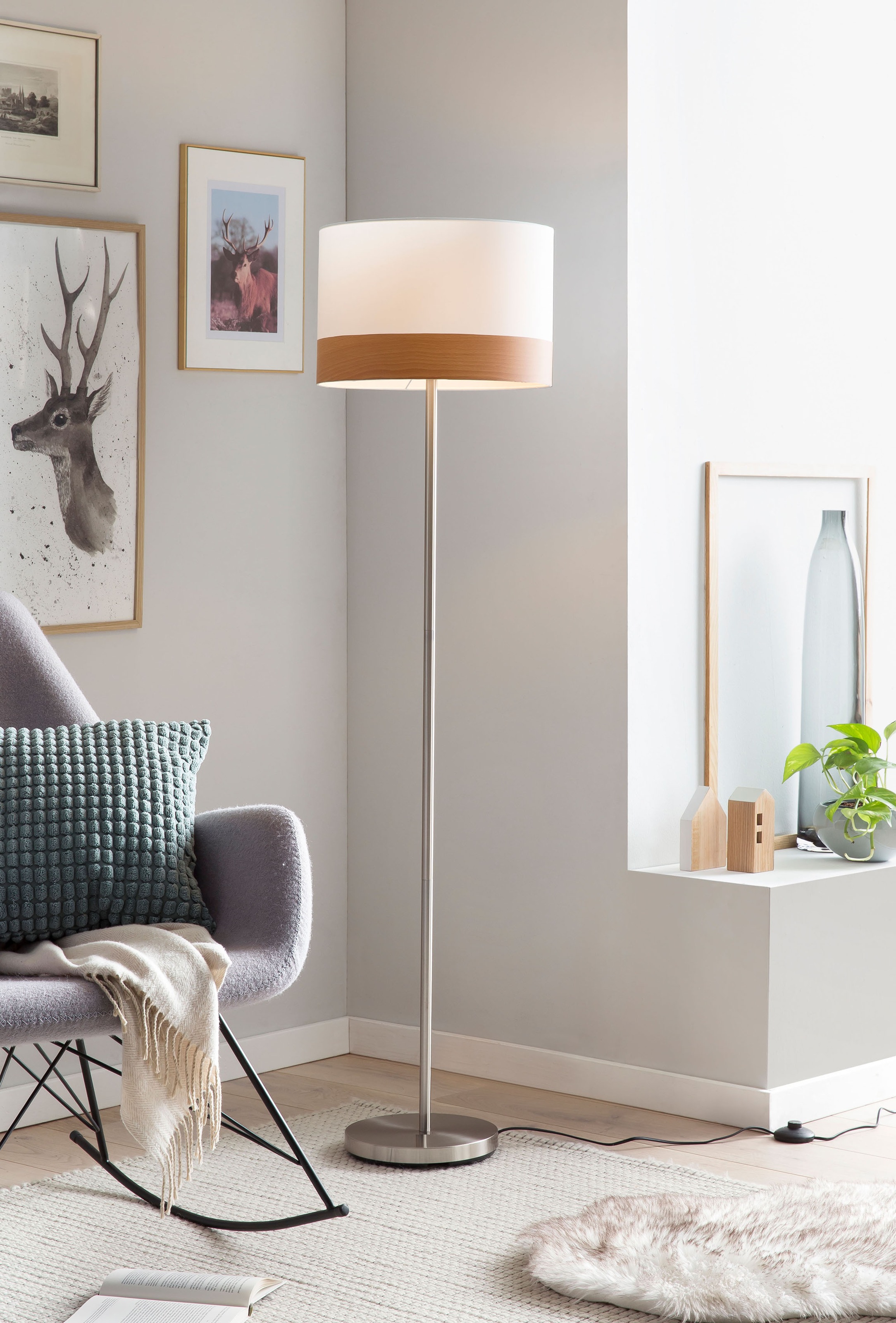 SalesFever Stehlampe »Jannes«, 1 flammig, Leuchtmittel E27   ohne Leuchtmit günstig online kaufen