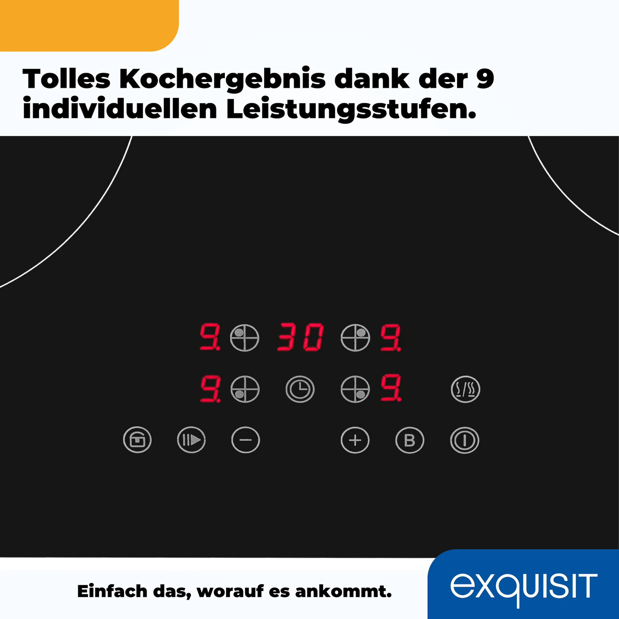 exquisit Backofen-Set »EBE 65-1 H«, mit Teleskopauszug nachrüstbar