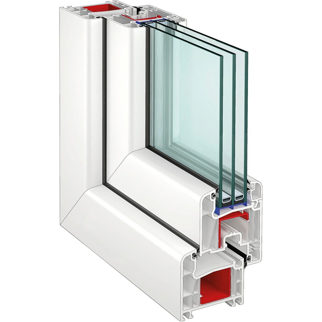 RORO Türen & Fenster Kunststofffenster, BxH: 100x120 cm, ohne Griff