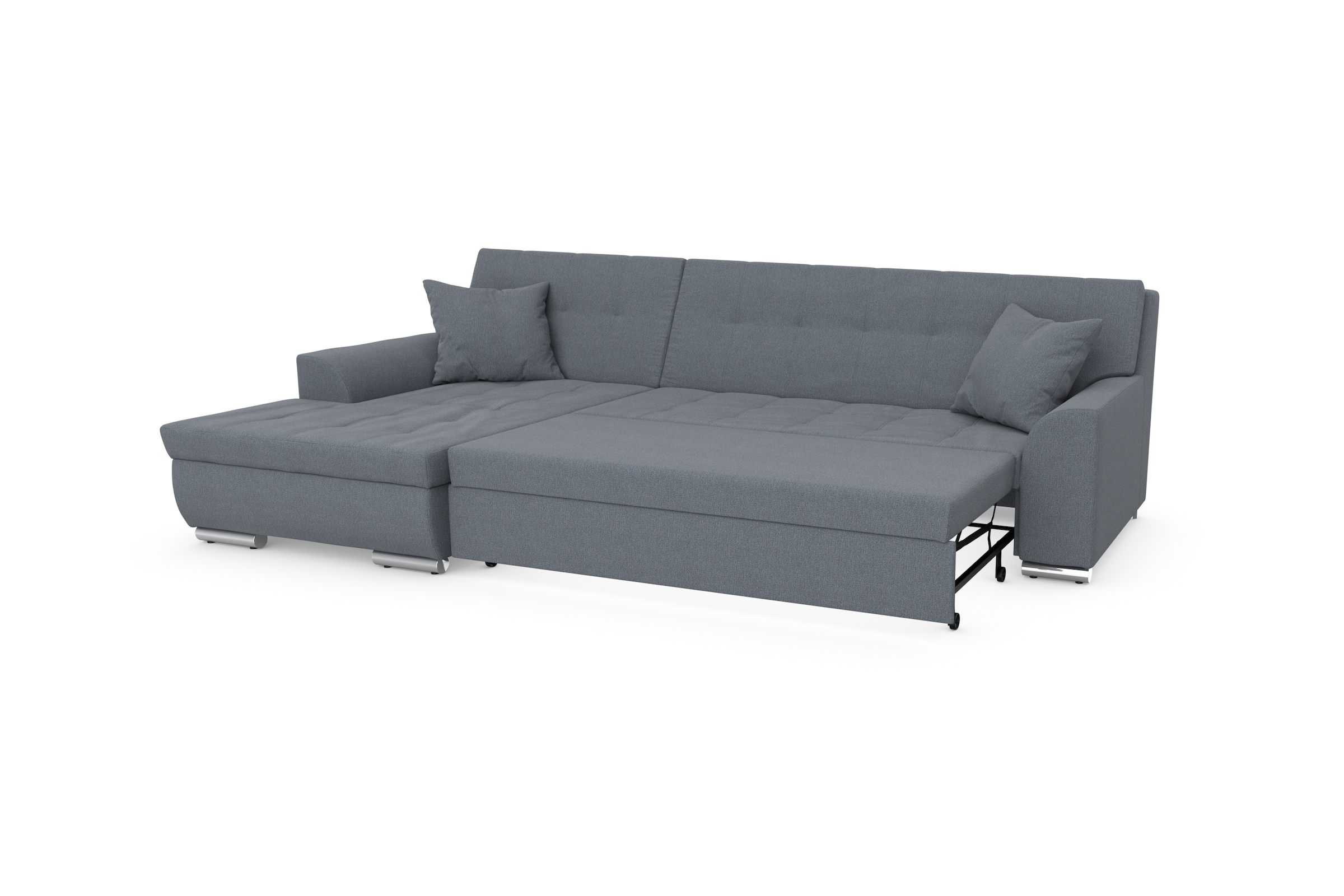 DOMO collection Ecksofa Treviso, wahlweise mit Bettfunktion, incl. Zierkissen
