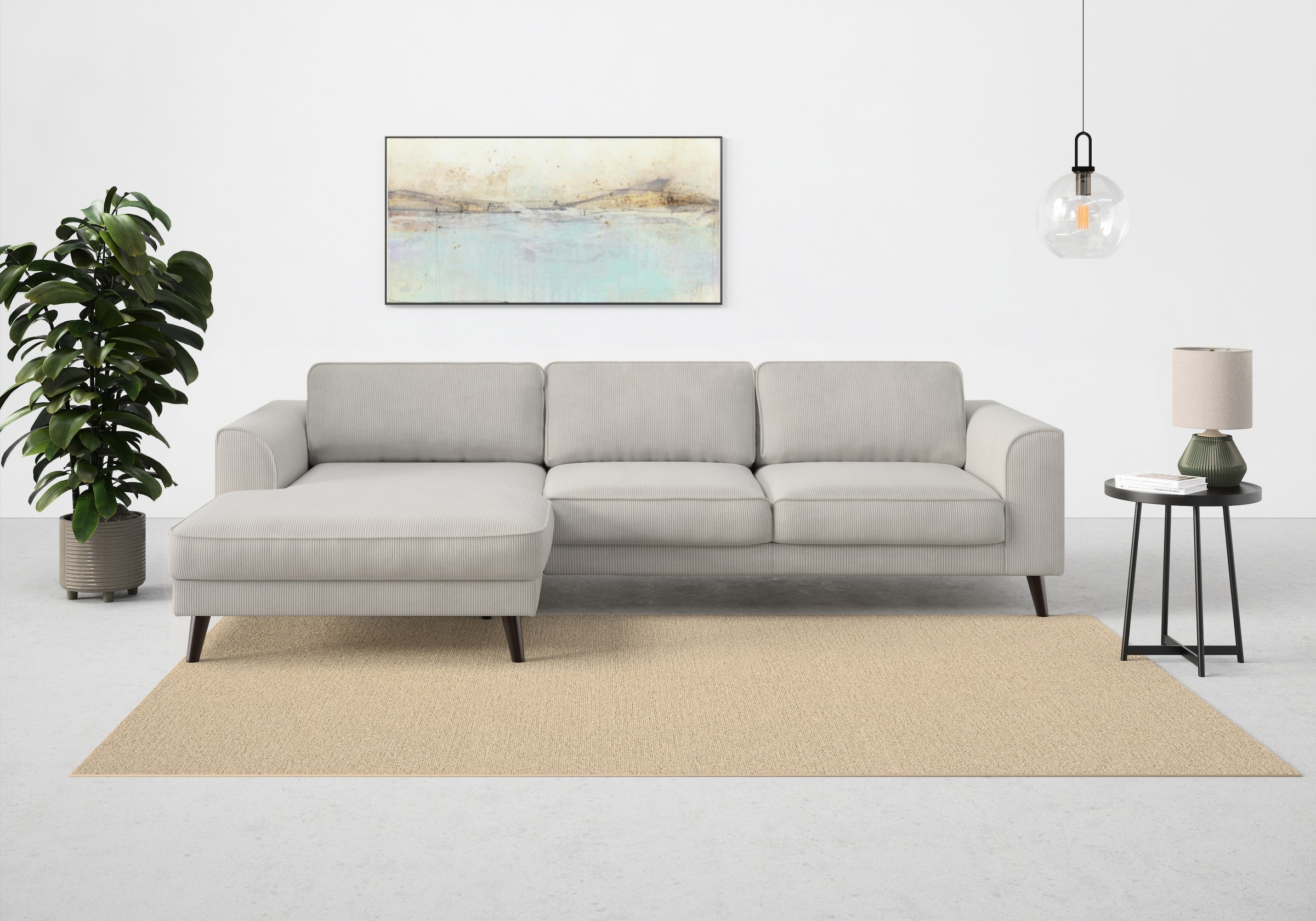 TRENDMANUFAKTUR Ecksofa »Lumber Jack, elegantes Designsofa, zeitlos modern, günstig online kaufen