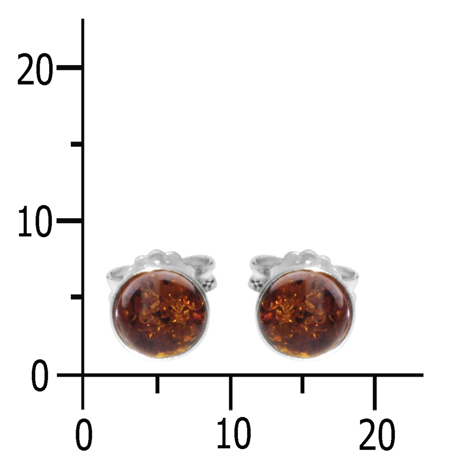 OSTSEE-SCHMUCK Paar Ohrstecker »Ostsee-Schmuck Ohrstecker Classic 6 mm Ohrstecker Classic 6 mm«, (2 tlg.)