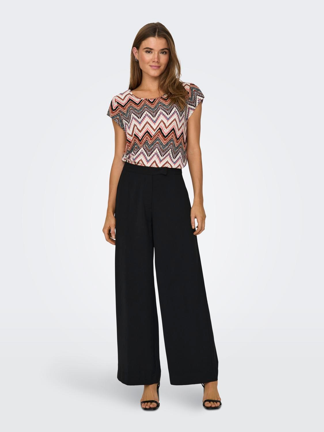 ONLY Shirtbluse »ONLVIC S/S AOP TOP NOOS PTM«, mit Allover Druck