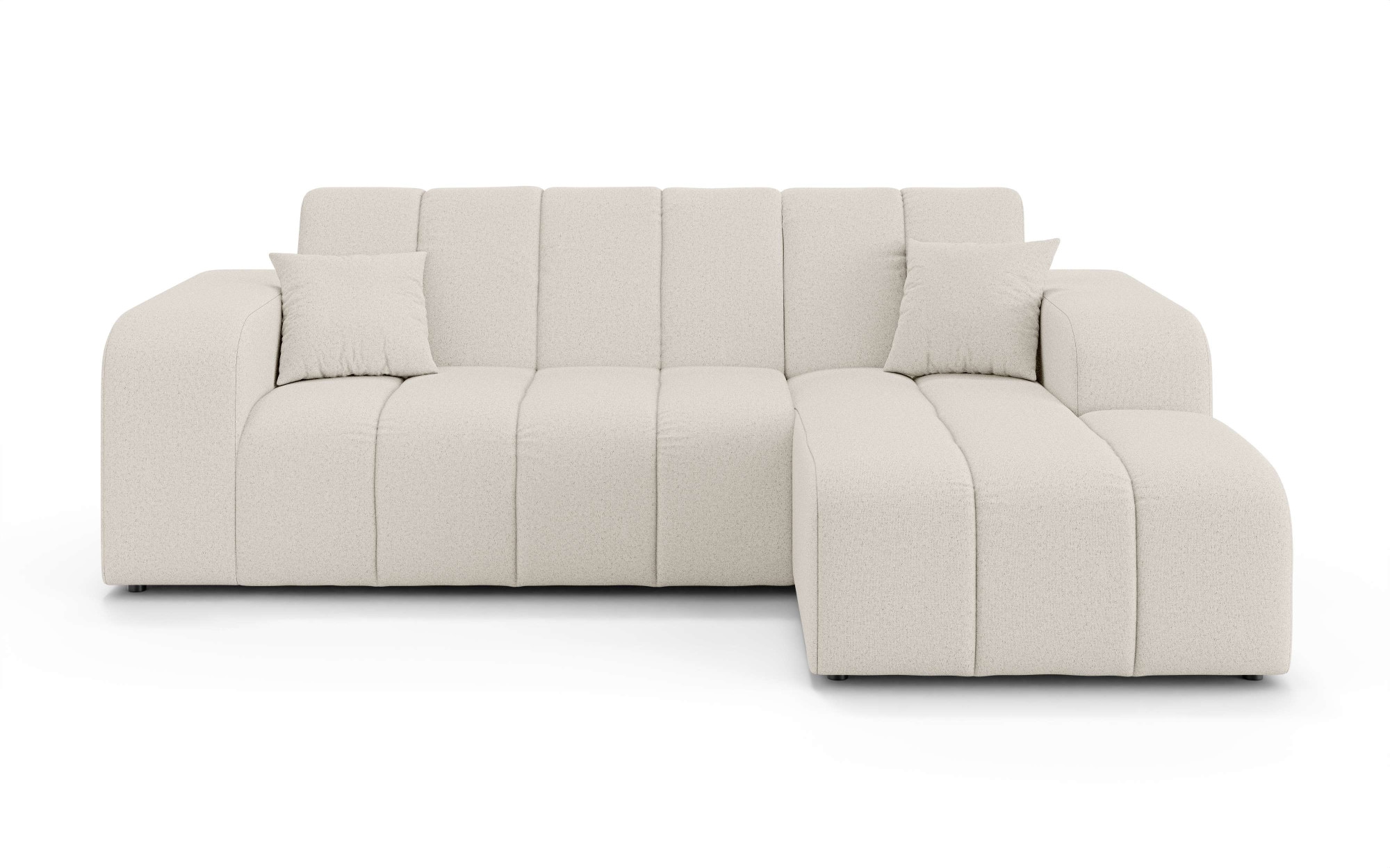 INOSIGN Ecksofa »CASSY L-Form, Schlafsofa mit Bettkasten, Maße B/T/H: 245/165/88 cm«, mit 2 Rückenkissen, Recamiere rechts oder links bestellbar