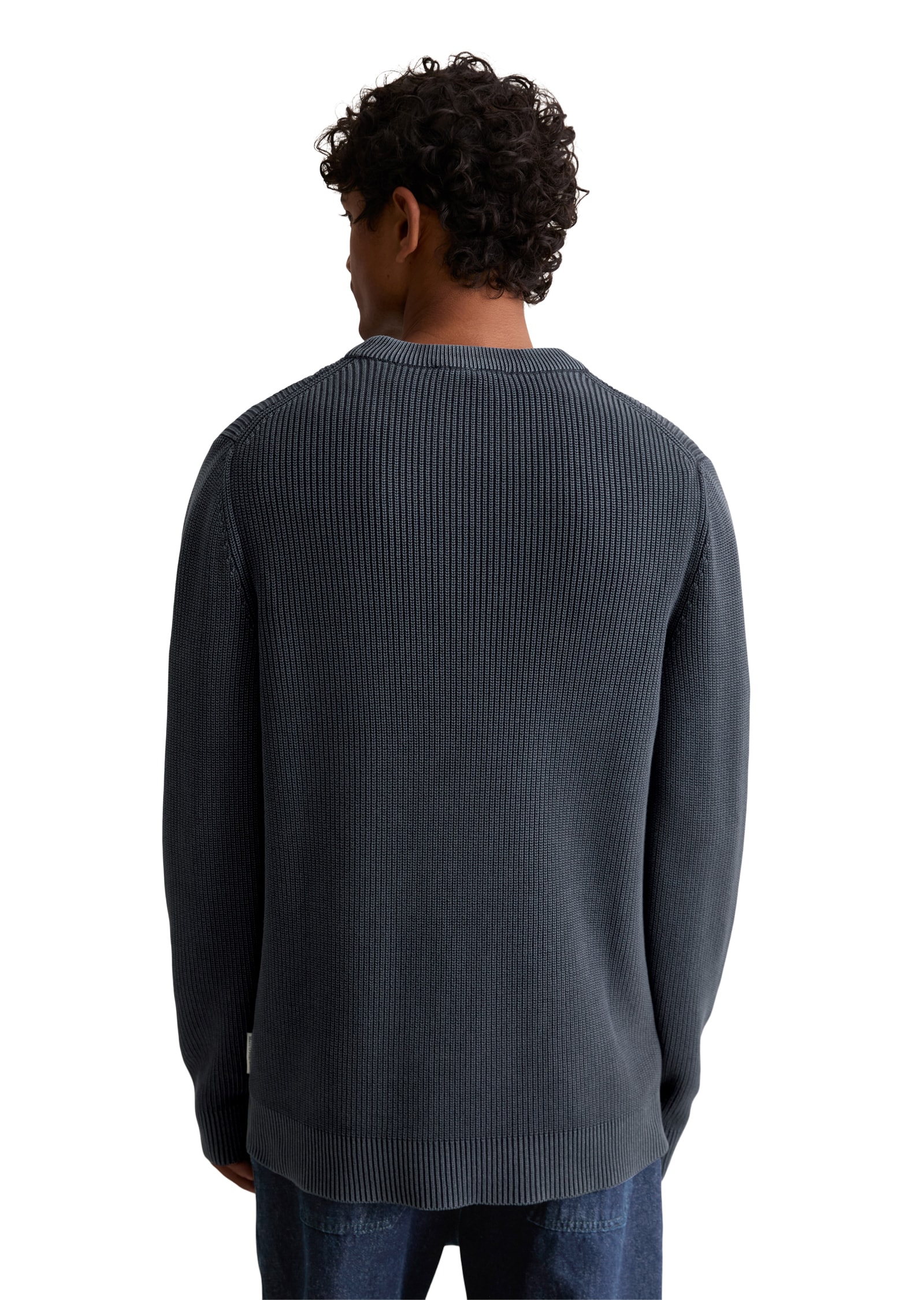 Marc O'Polo DENIM Rundhalspullover »loose fit mit speziellem Farbeffekt«