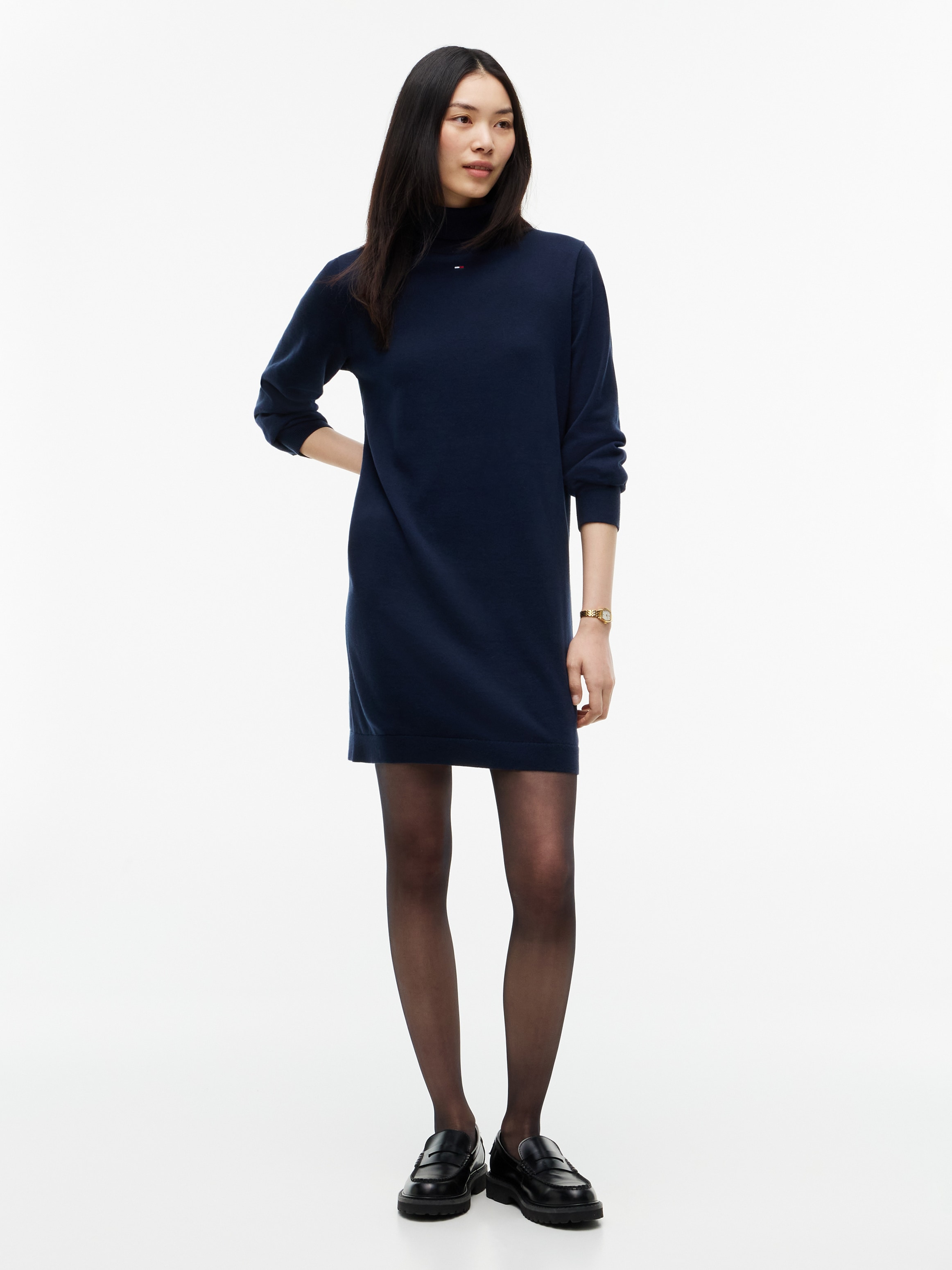 Tommy Jeans Sweatkleid »TJW ESS TURTLENECK SWEATER DRESS« Baumwolle