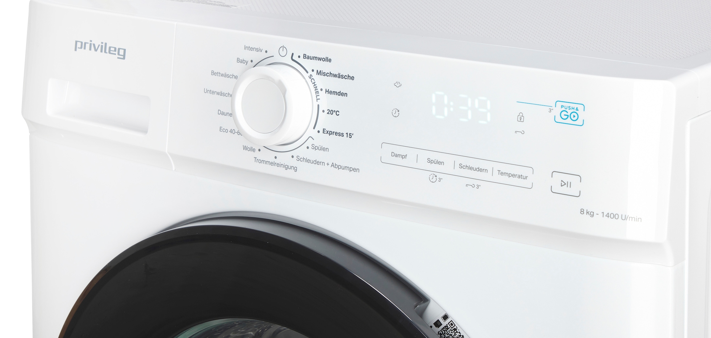 Privileg Waschmaschine MY TIME »PWFA 854A MY TIME DE«, 8 kg, 1400 U/min, Mehrfachwasserschutz+