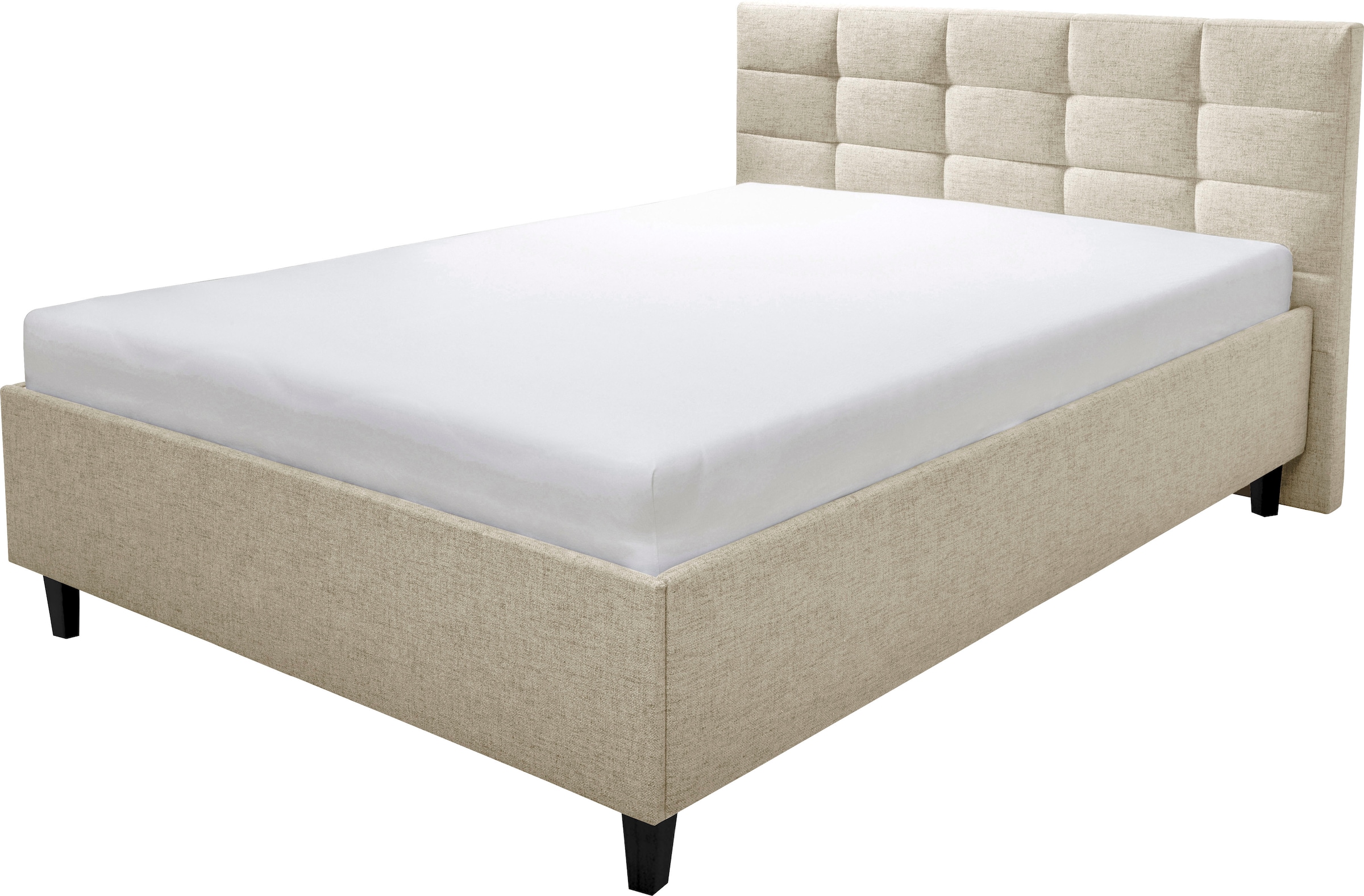 alina Polsterbett "Ricardo" Füße in Buche natur günstig online kaufen