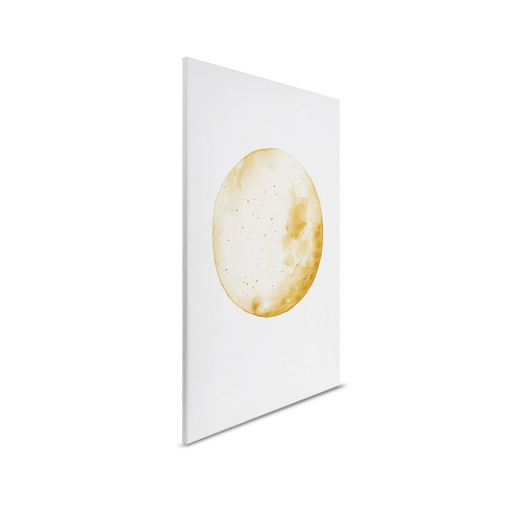 A.S. Création Leinwandbild »Golden Moon - Wandbild Weiß Gelb Gold Keilrahme günstig online kaufen