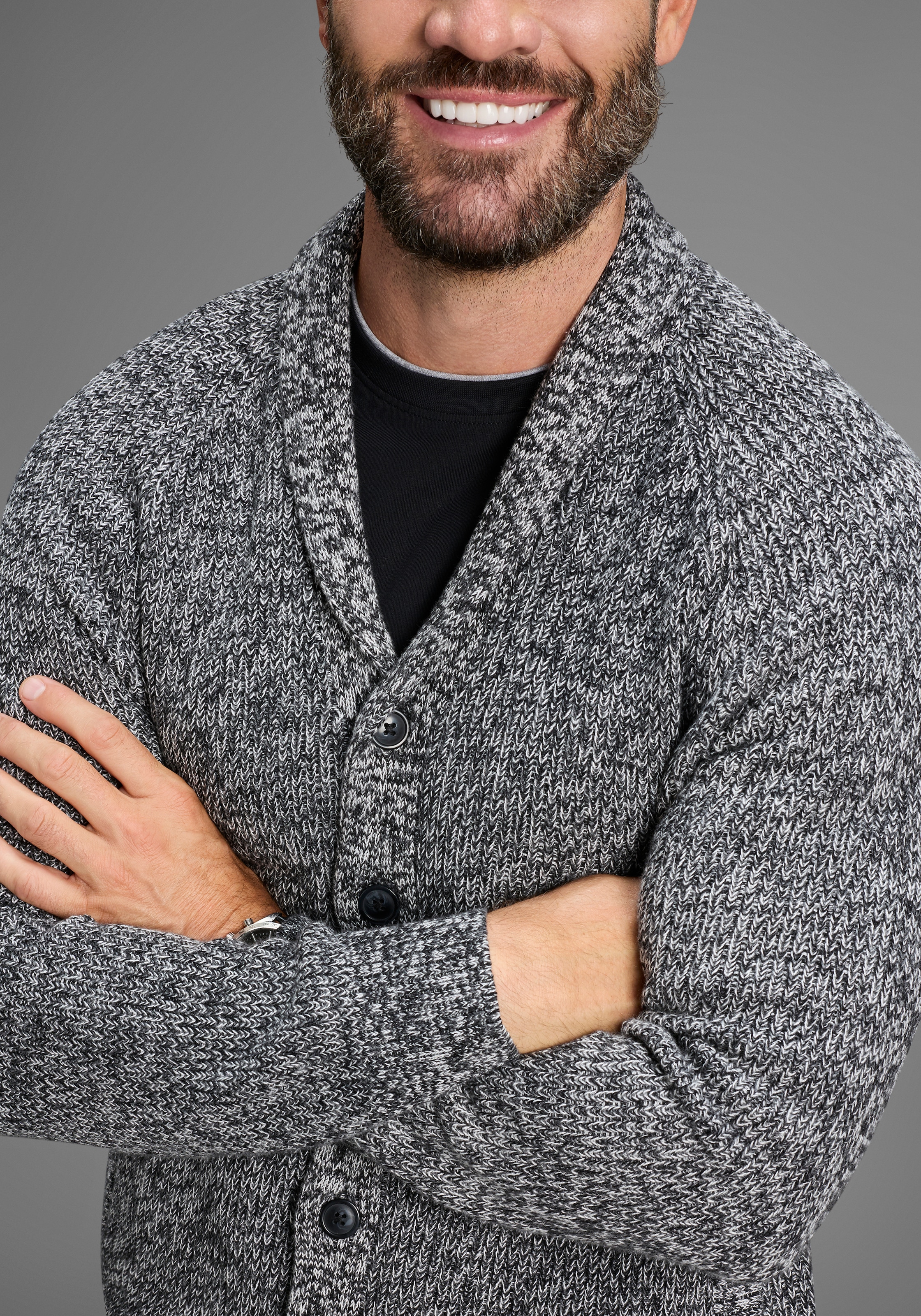 Man's World Strickjacke »Neue Kollektion!«, mit Taschen