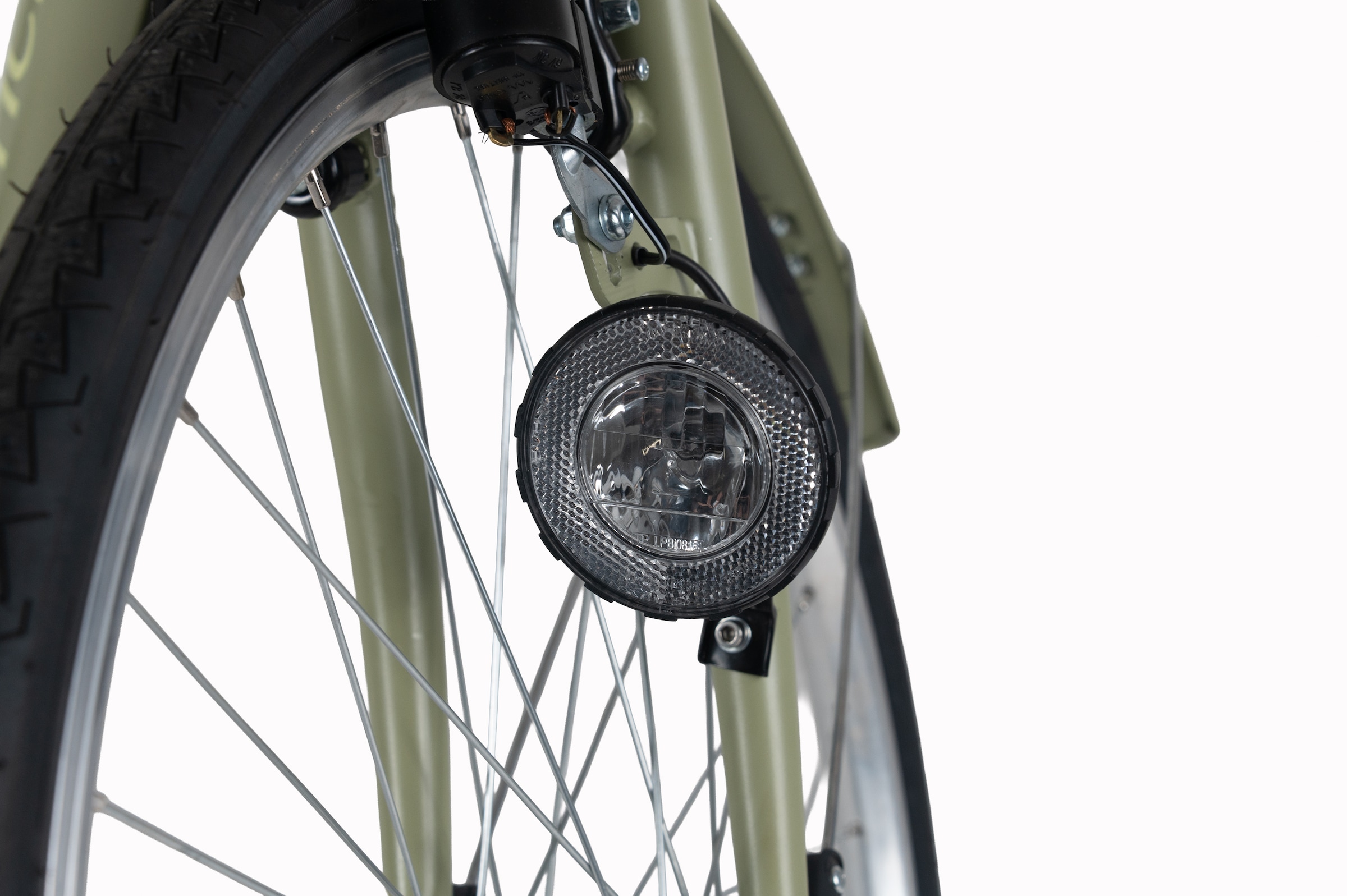 Dacapo Cityrad »DaCapo Citybike 26'' Cantaloupe khaki mit Korb« 6 Gang Shimano Tourney Schaltwerk Kettenschaltung