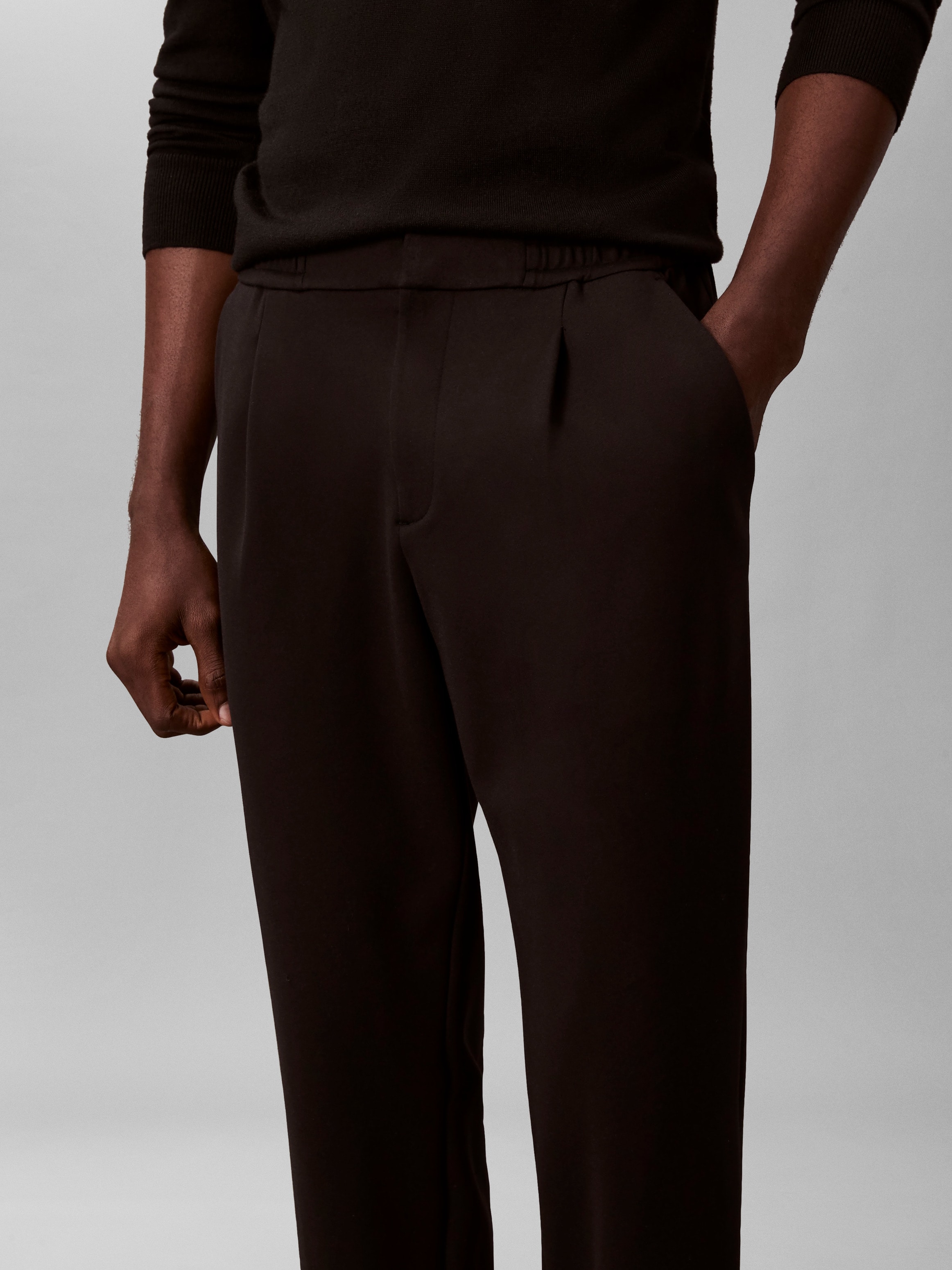 Calvin Klein Bundfaltenhose  elastischer Bund, Slim fit, Bundfalte