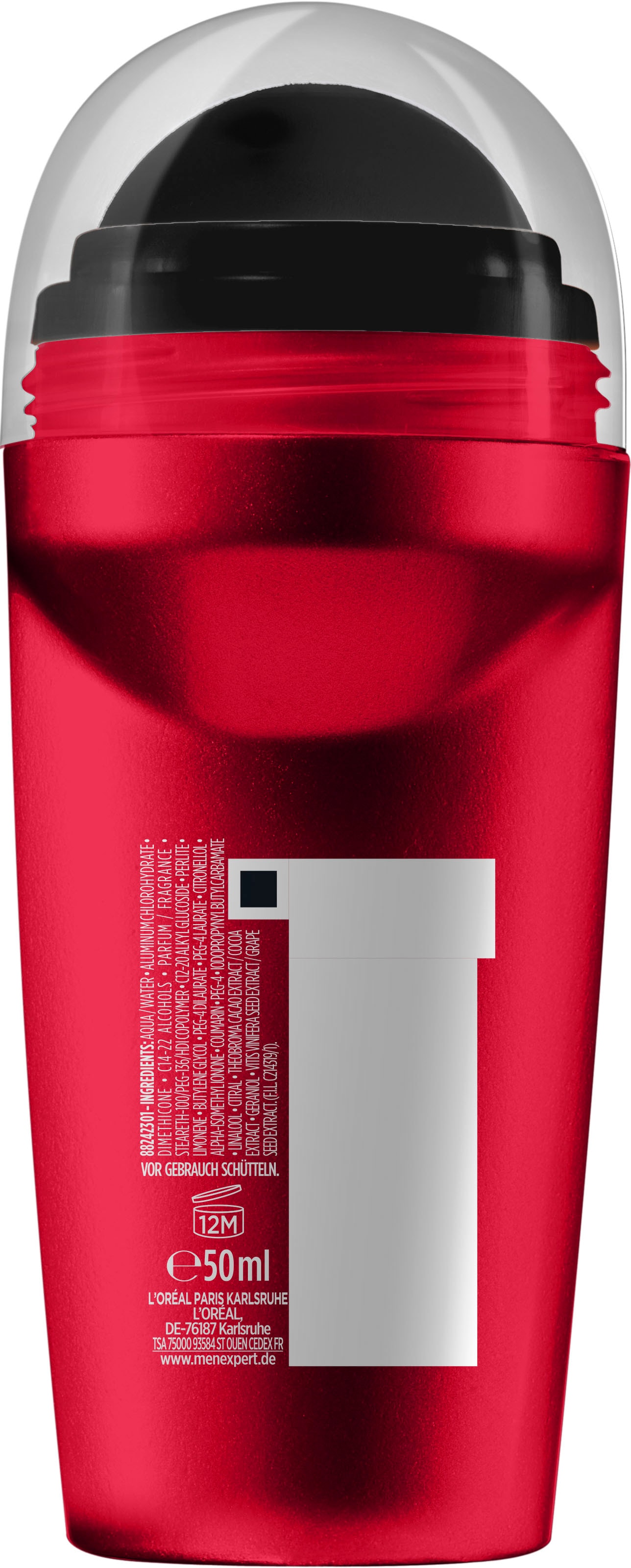 L'ORÉAL PARIS MEN EXPERT Deo-Roller »Deo Roll-on Ultimate Control«, (Packung, 6 tlg.), mit hoher Zuverlässigkeit