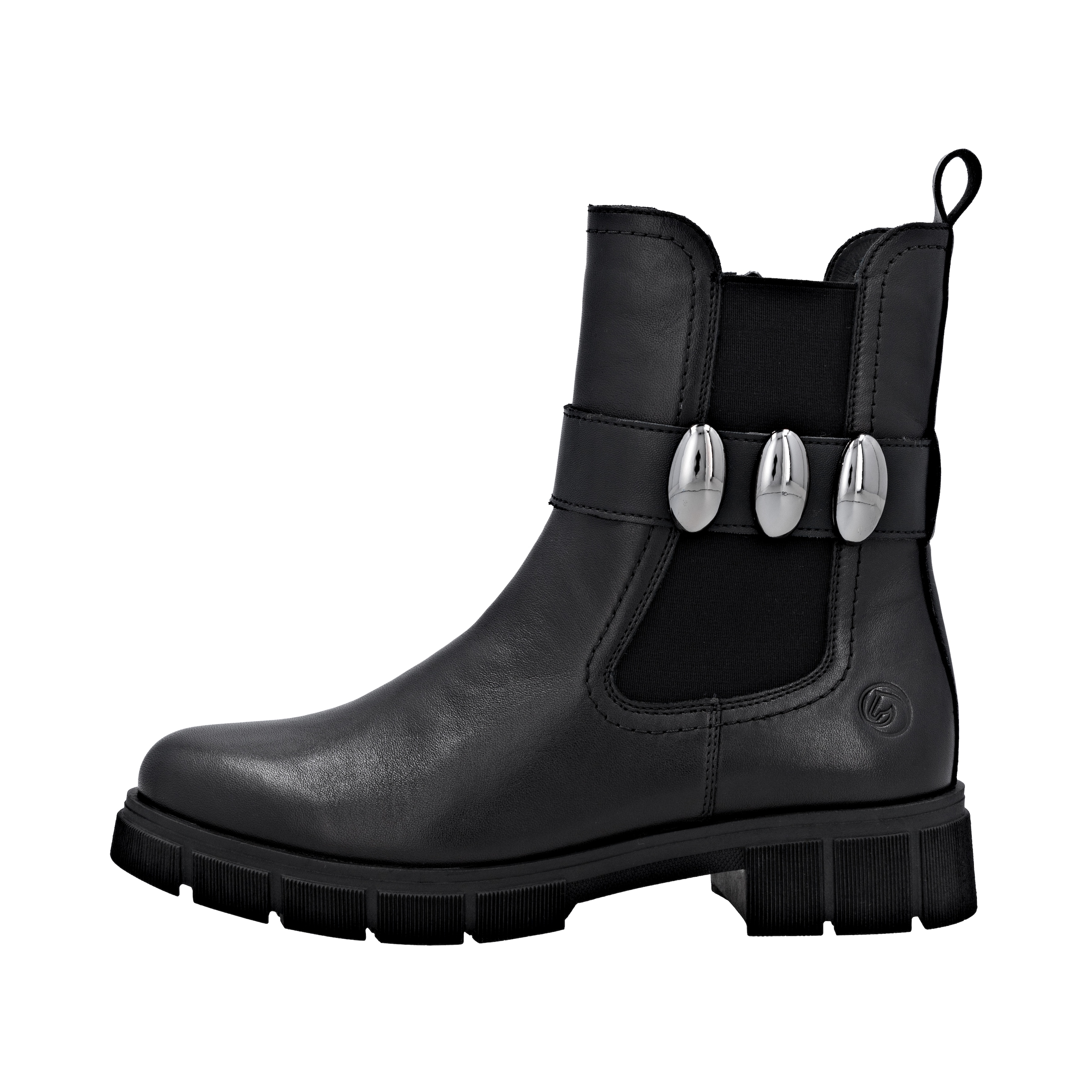 Remonte Chelseaboots, Boots, Stiefelette, Profilsohle, Stretcheinsatz und Reißverschluss