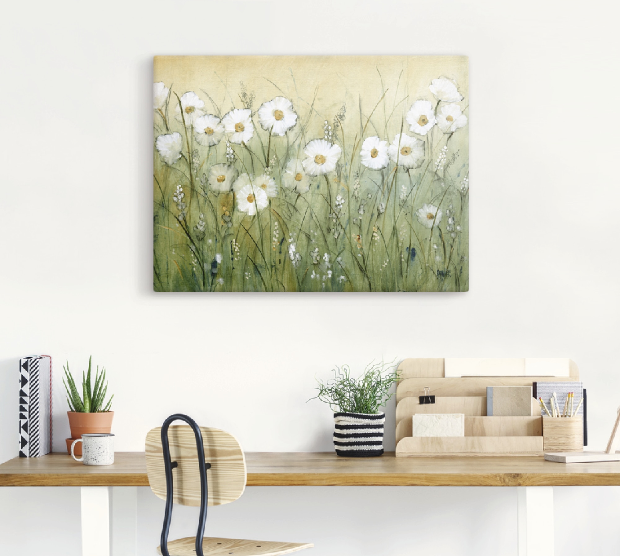 Artland Wandbild "Gänseblümchenfrühling II", Blumen, (1 St.), als Alubild, günstig online kaufen