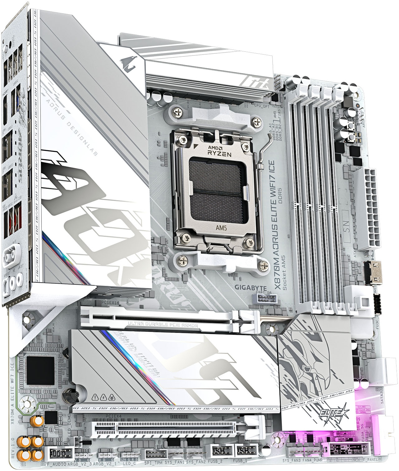Gigabyte Mainboard »X870M AORUS ELITE WIFI7 ICE«