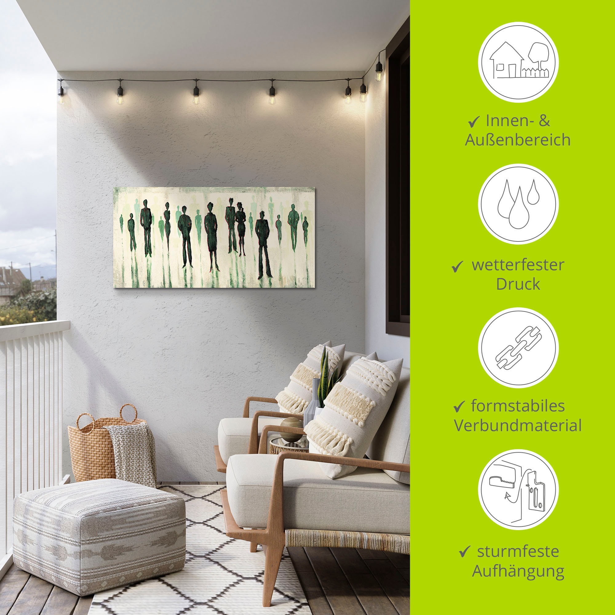 Artland Wandbild »Vor allen«, Gruppen & Familien, (1 St.), als Alubild, Outdoorbild, Leinwandbild in verschied. Größen