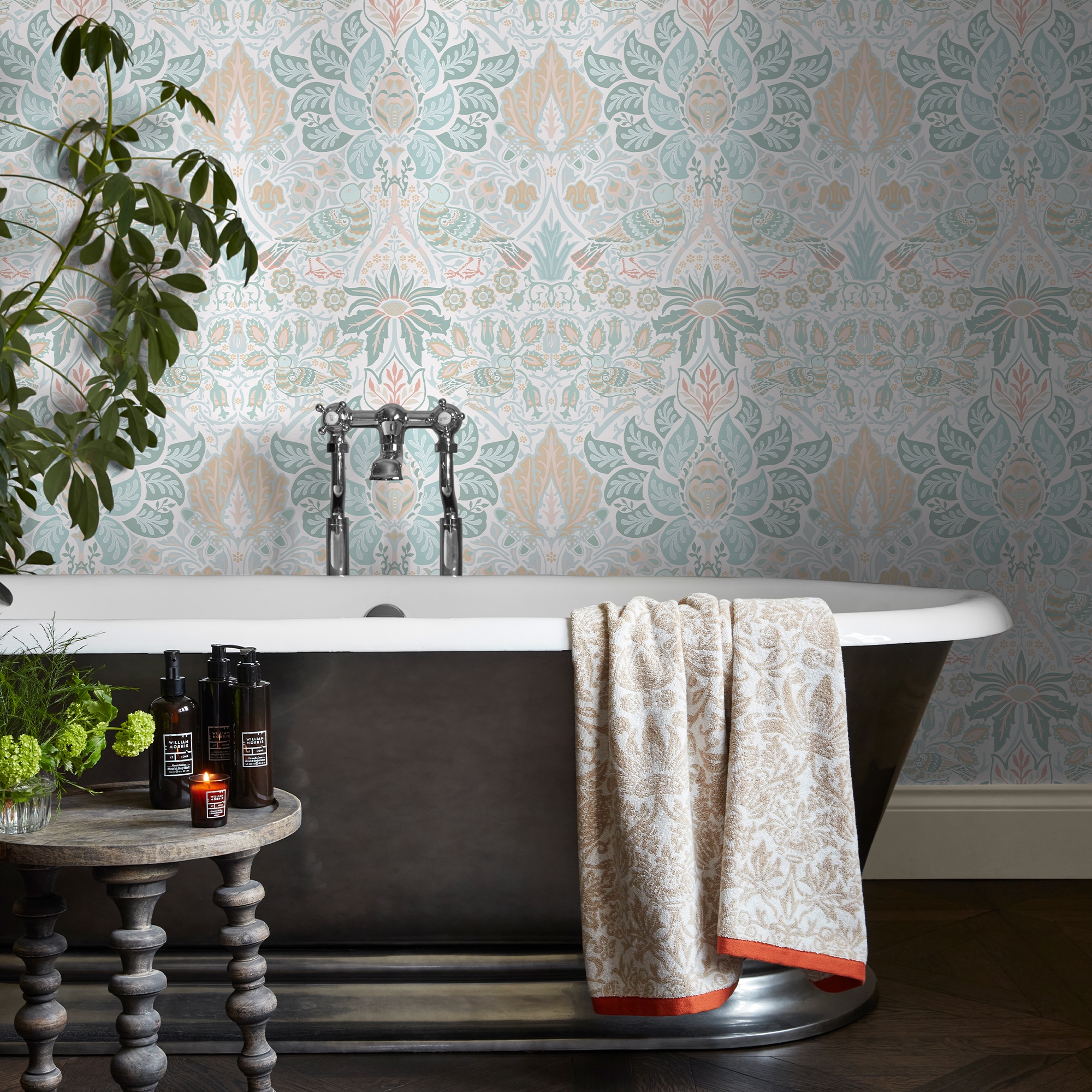 WILLIAM MORRIS AT HOME Vliestapete »Dove & Rose Haze« Motiv glatt Design Ta günstig online kaufen