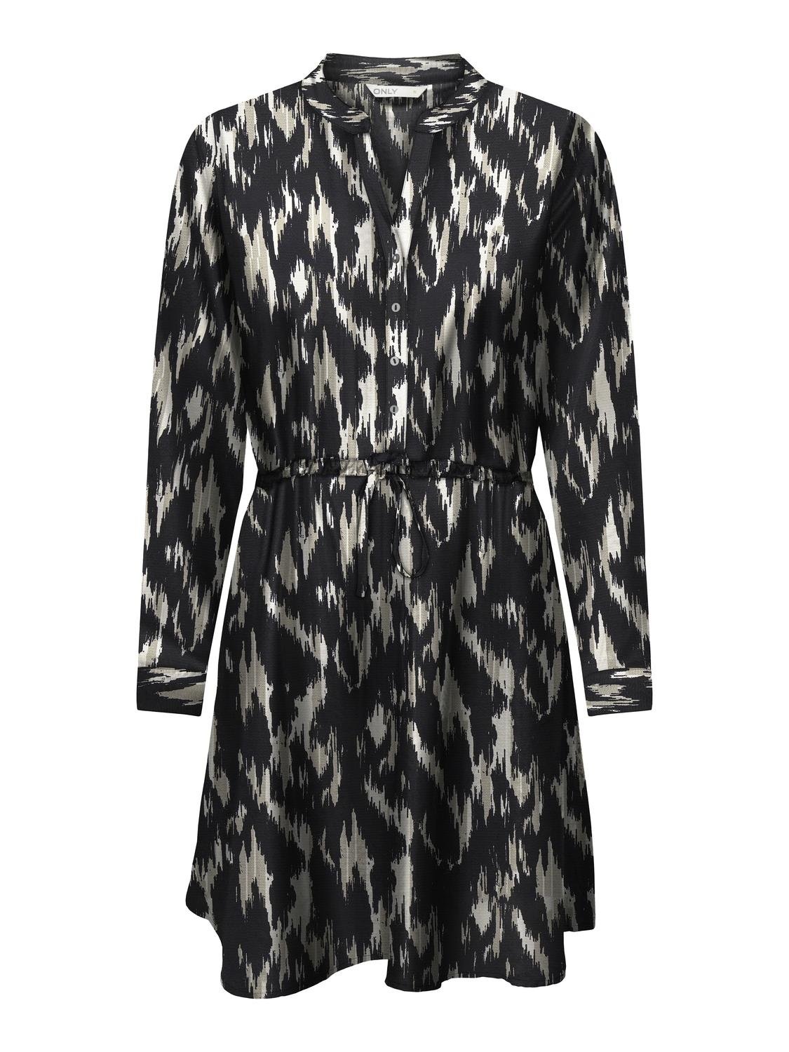 ONLY Druckkleid »ONLCORY L/S V-NECK TUNIC«