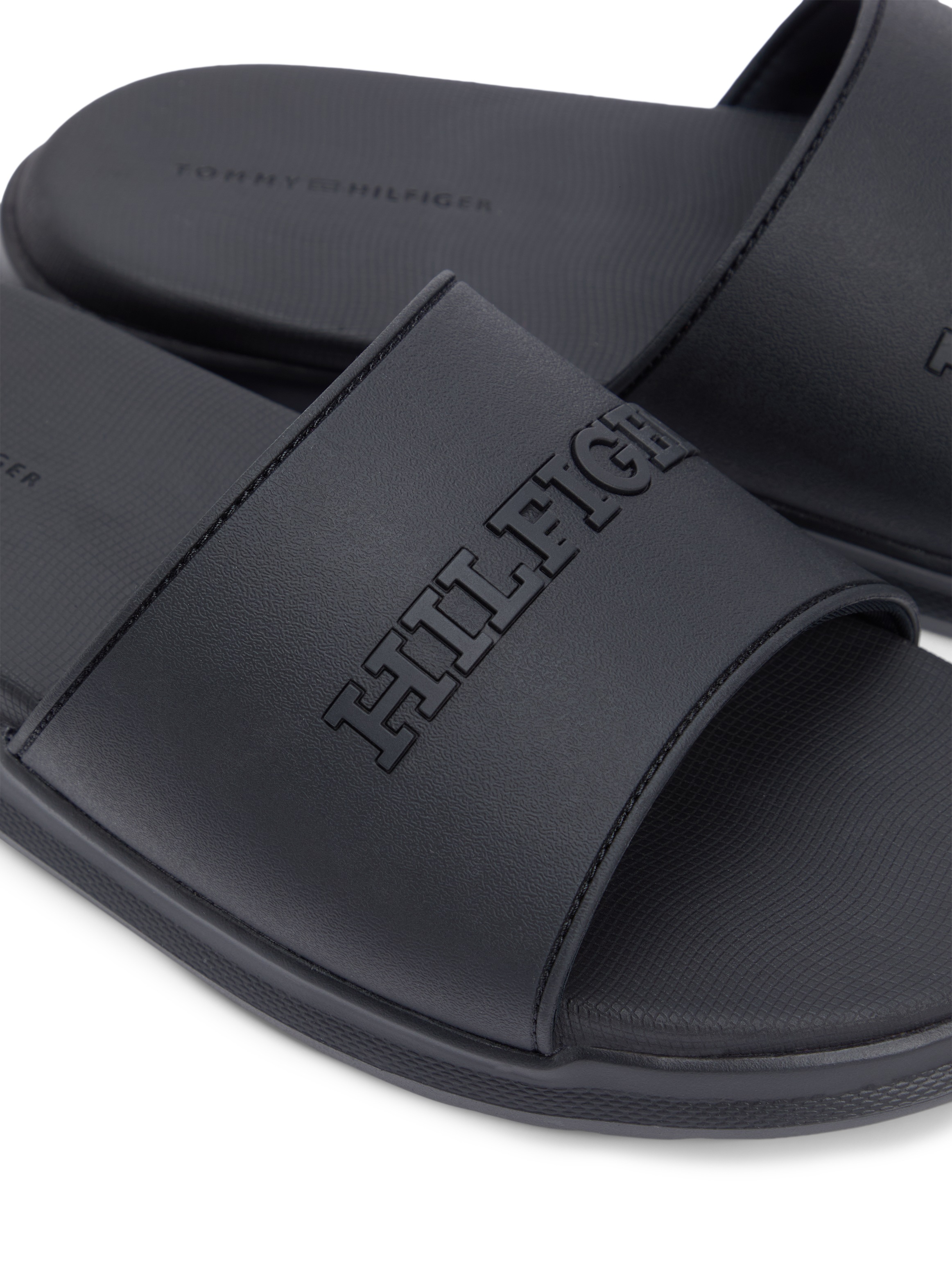 Tommy Hilfiger Pantolette »DUAL DENSITY HILFIGER POOL SLIDE«  Sommerschuh, Schlüpfschuh mit Logoschriftzug