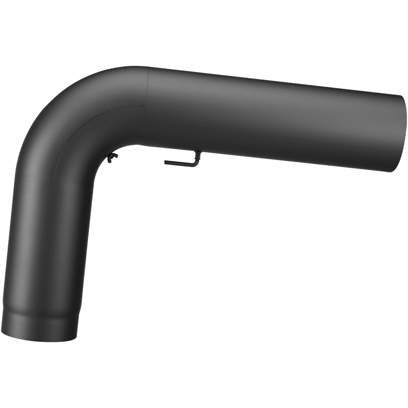 JUSTUS Ofenrohr Rauchrohr, Drosselklappe, Rosette, 3 Stk. tlg. für Kaminöfen schwarz