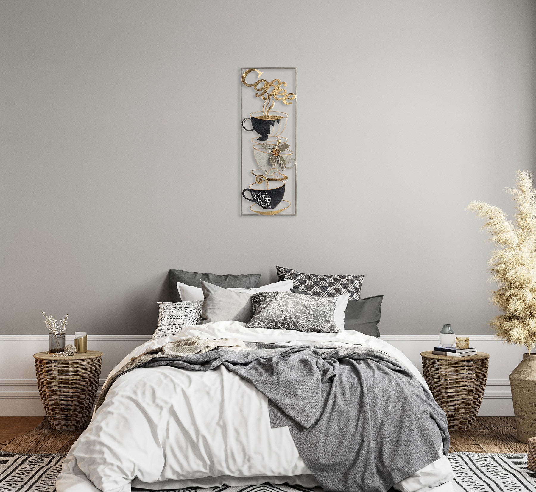 Bönninghoff Metallbild »KAFFEE 29x74 cm – Deko modern«