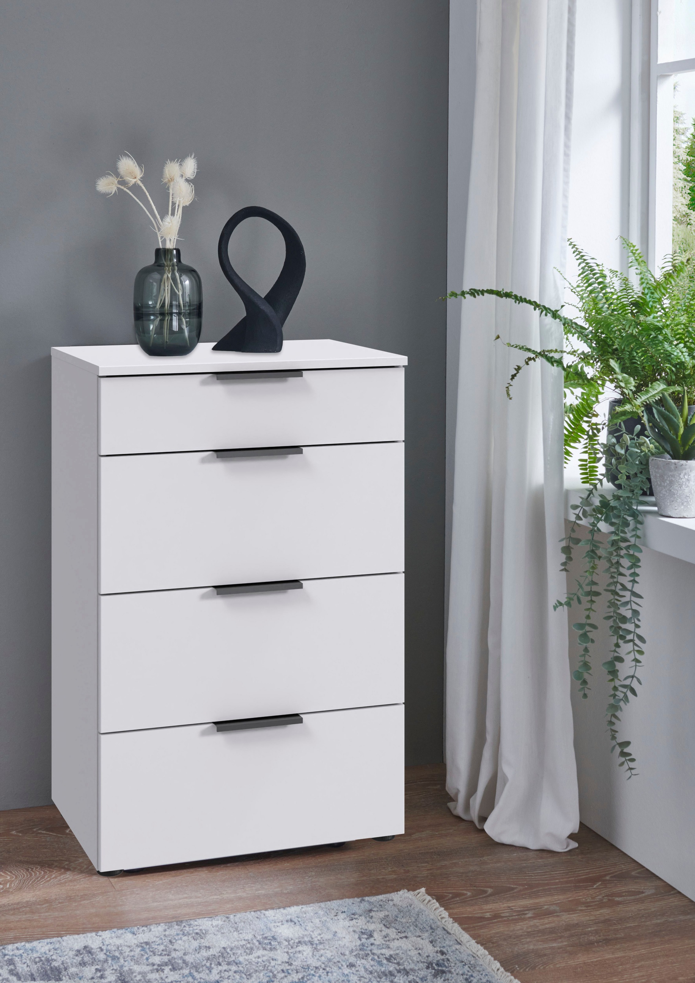 Wimex Schubkastenkommode »Oxford by fresh to go, mit 4 Schubladen, MADE IN GERMANY«, (54cm breit,41cm tief, 84cm hoch), Mit Soft-close Beschlägen, in verschiedenen Farben erhältlich