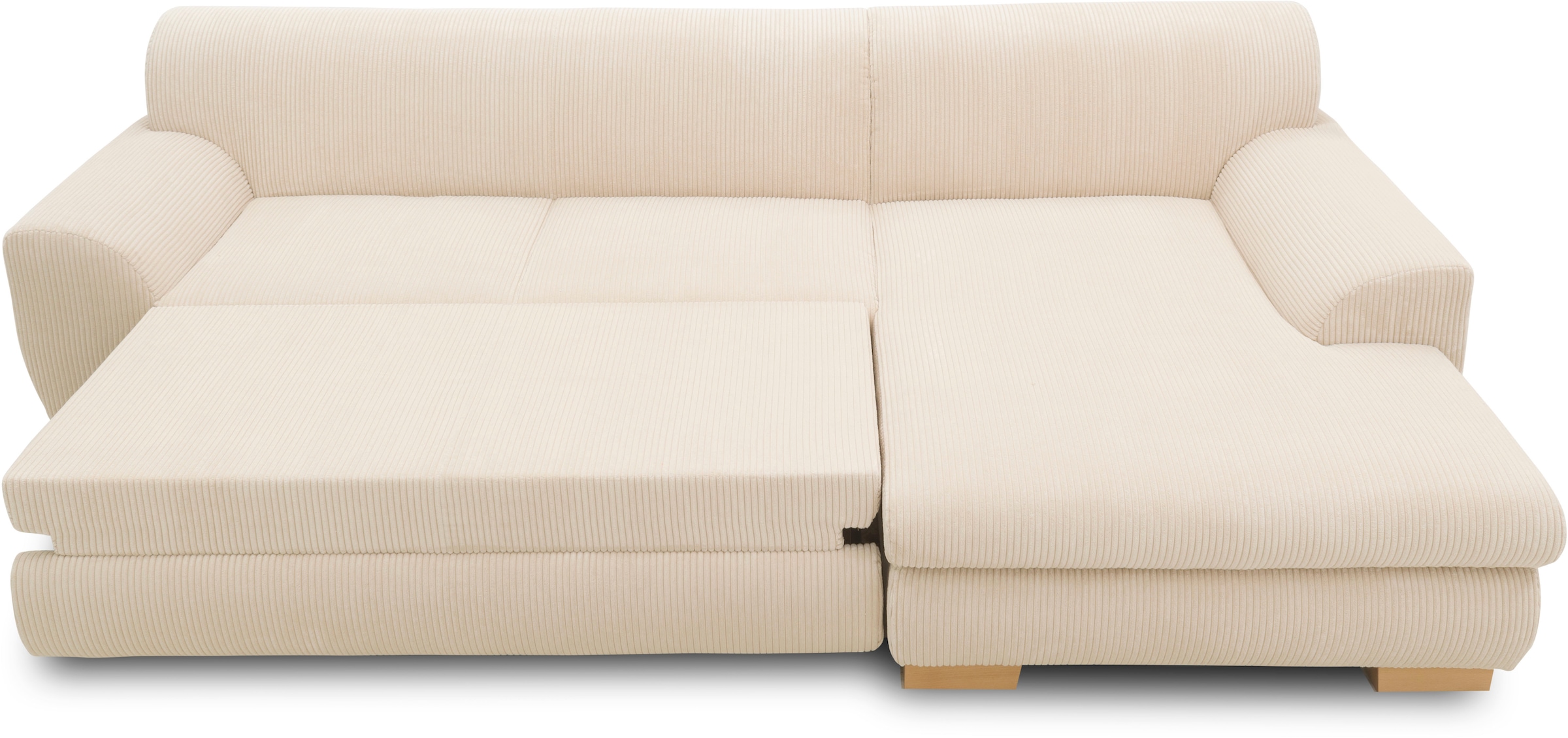 Home affaire Ecksofa »Nika zeitlos und elegant, L-Form«, wahlweise mit Bettfunktion, auch in Cord