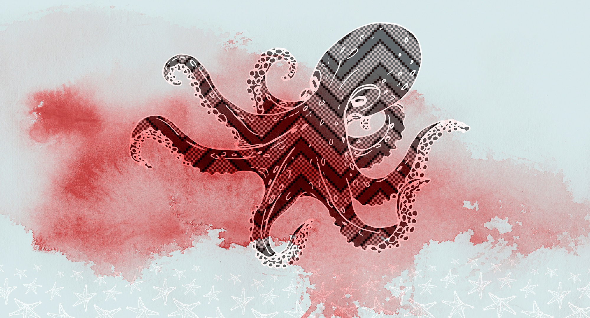 Architects Paper Fototapete »Atelier 47 Octopus Design 3« Farbverlauf glatt günstig online kaufen