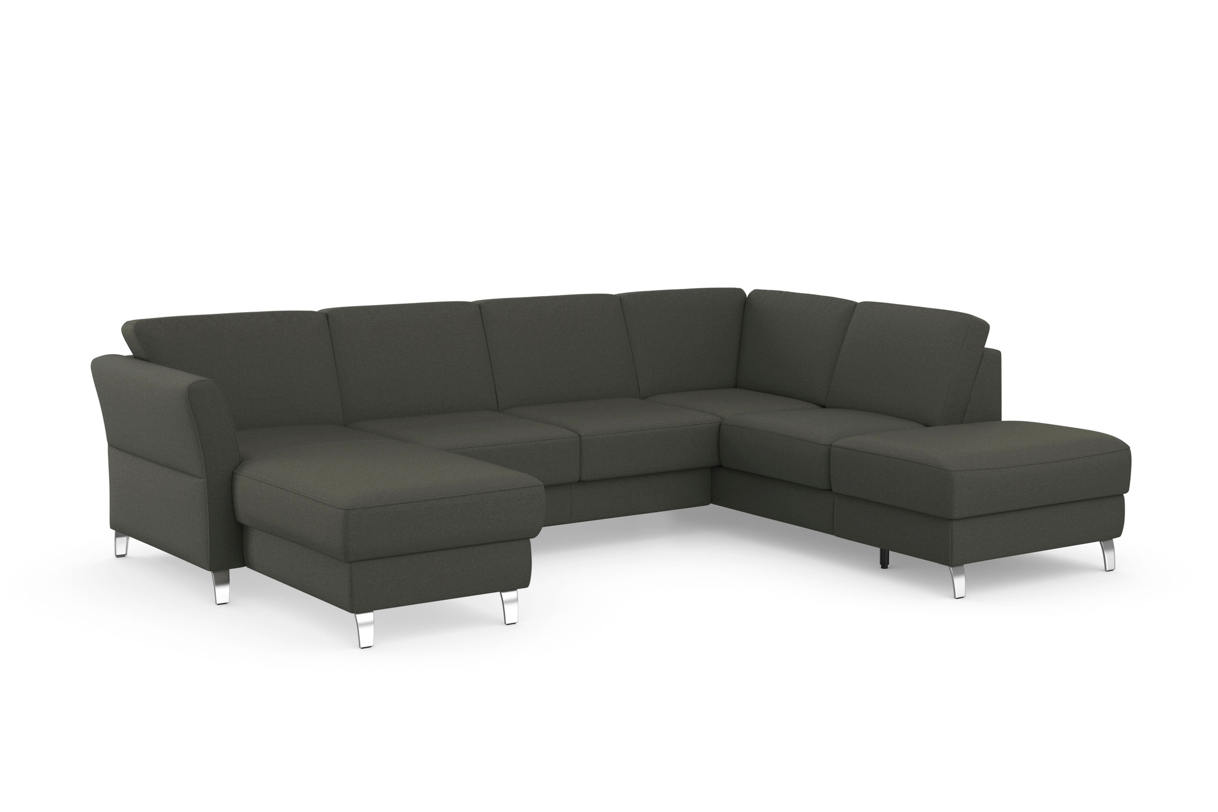 sit&more Wohnlandschaft »Visby U-Form«, Wahlweise mit Bettfunktion und Stauraum, frei im Raum stellbar