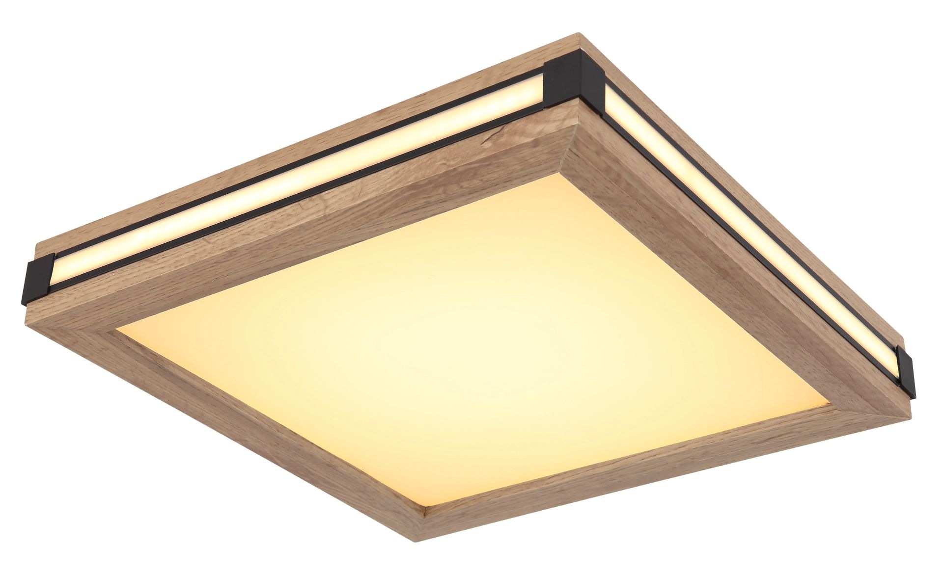 GLOBO LIGHTING Deckenleuchte »CARLA«, Leuchtmittel LED-Modul | LED fest integriert, quadratische Deckenlampe, Wohnzimmer, Licht 3 Stufen