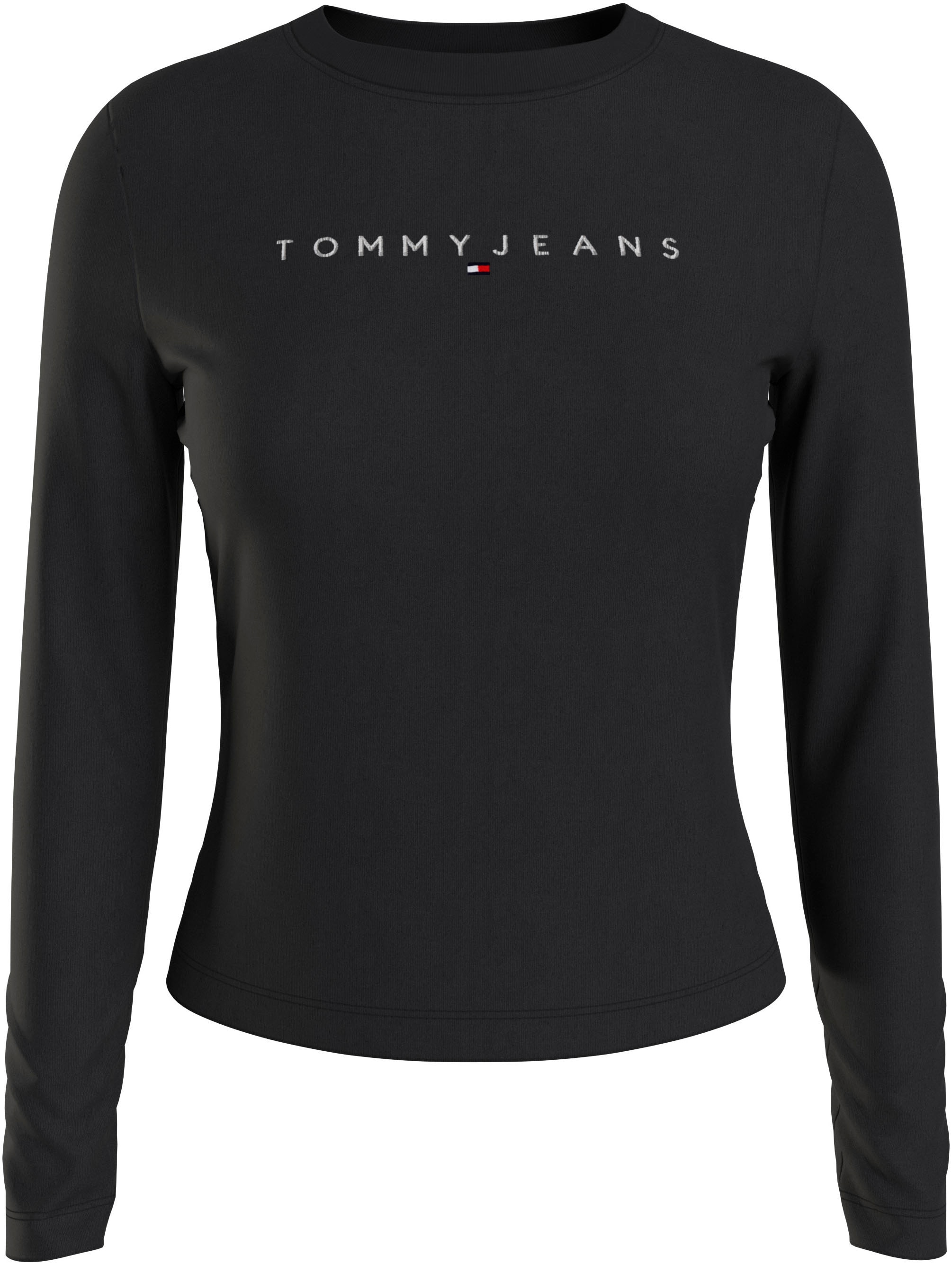 Tommy Jeans Langarmshirt mit »Slim Linear Longsleeve«, Logostickerei Shirt bestellen