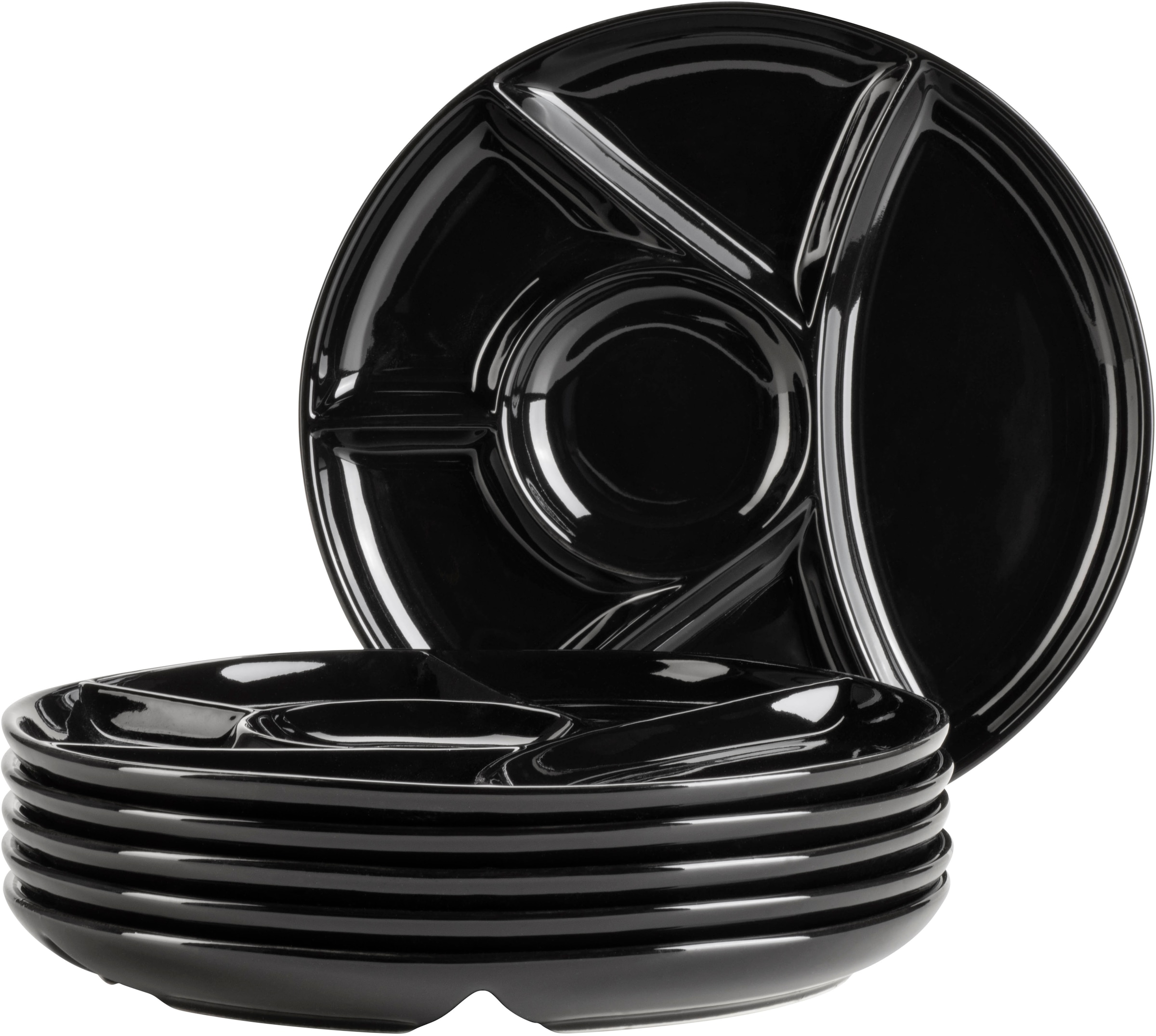 MÄSER Fondueteller »Fondueteller Set, aus Porzellan, Ø 21,5 cm« Geschirr-Se günstig online kaufen