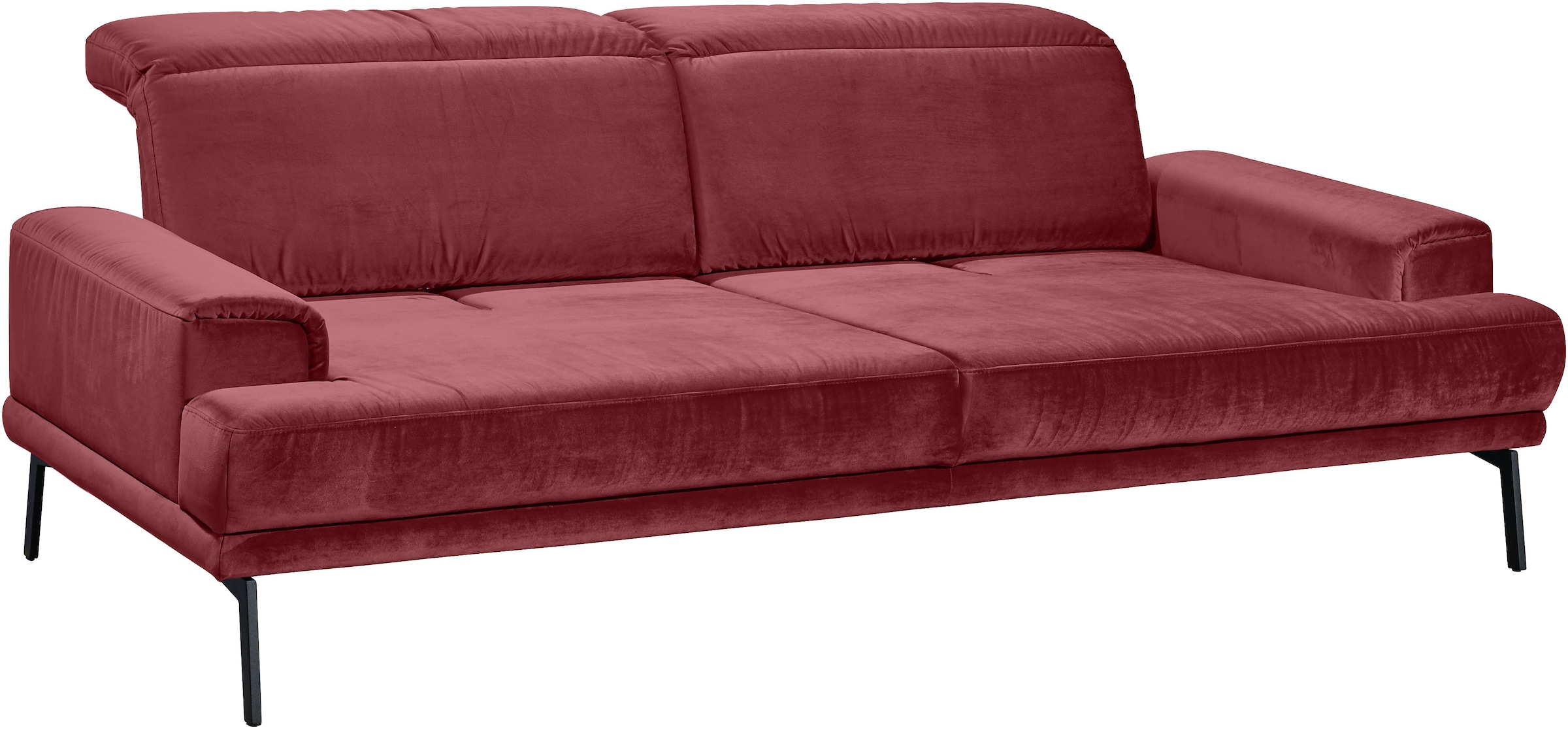 Musterring 3-Sitzer »MR 4580«, inkl. Kopf- und Sitztiefenverstellung, Fuß schwarz, B228 x T103 cm