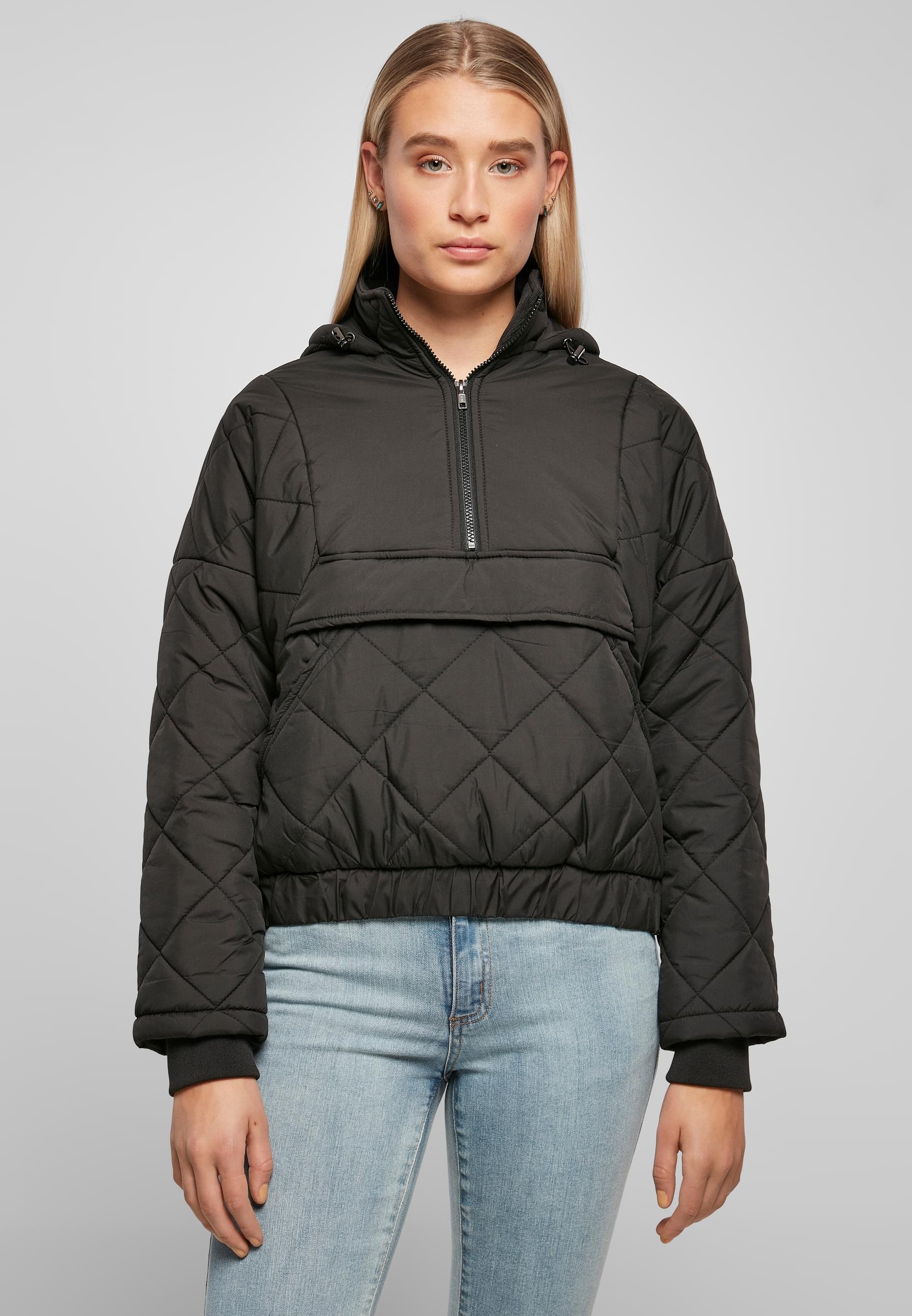 URBAN CLASSICS Winterjacke »Urban Classics Damen« 1 Stk. tlg. mit Kapuze