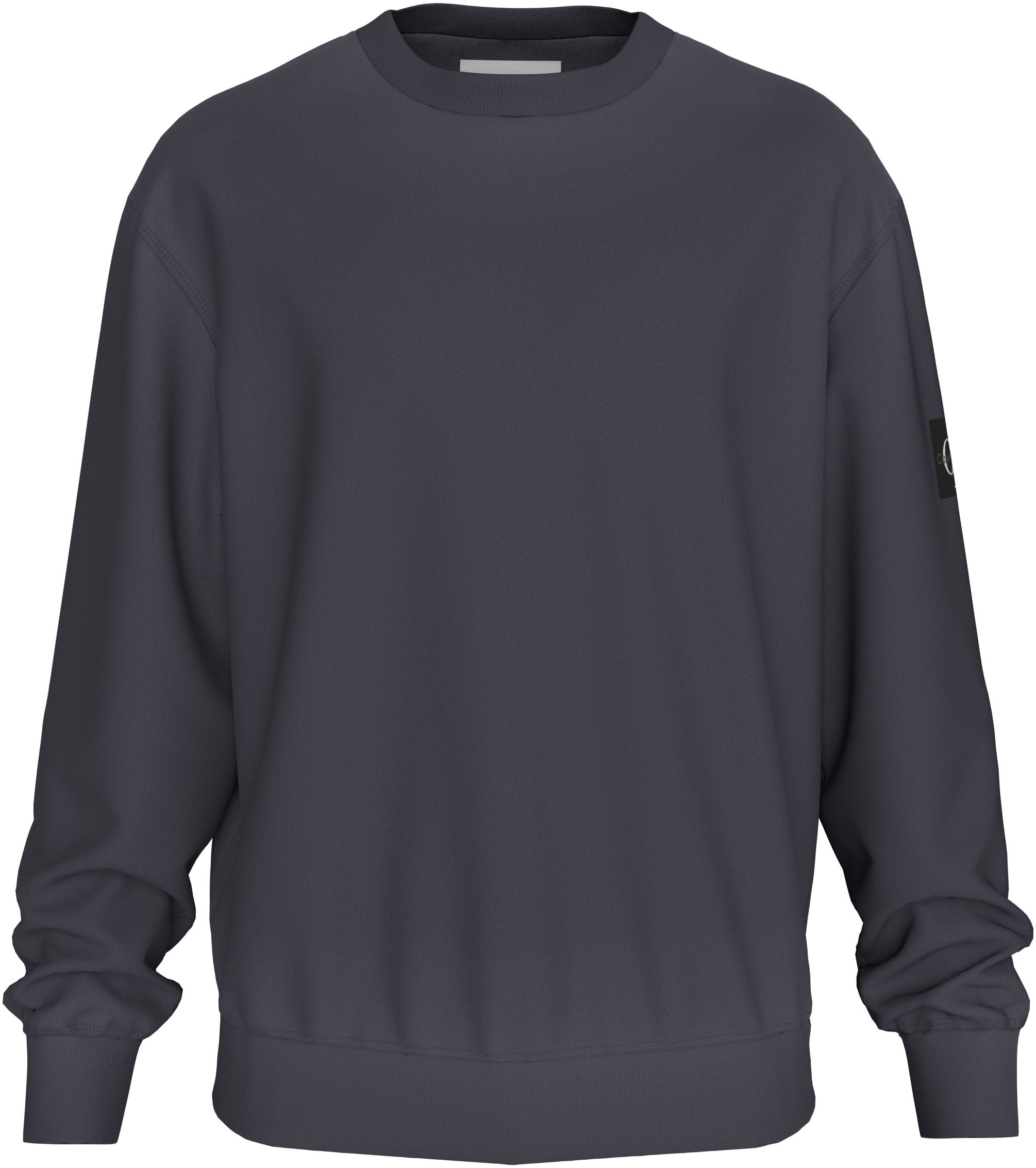 Calvin Klein Jeans Sweatshirt »WASHED WOVEN LABEL CREW NECK«, mit Logopatch