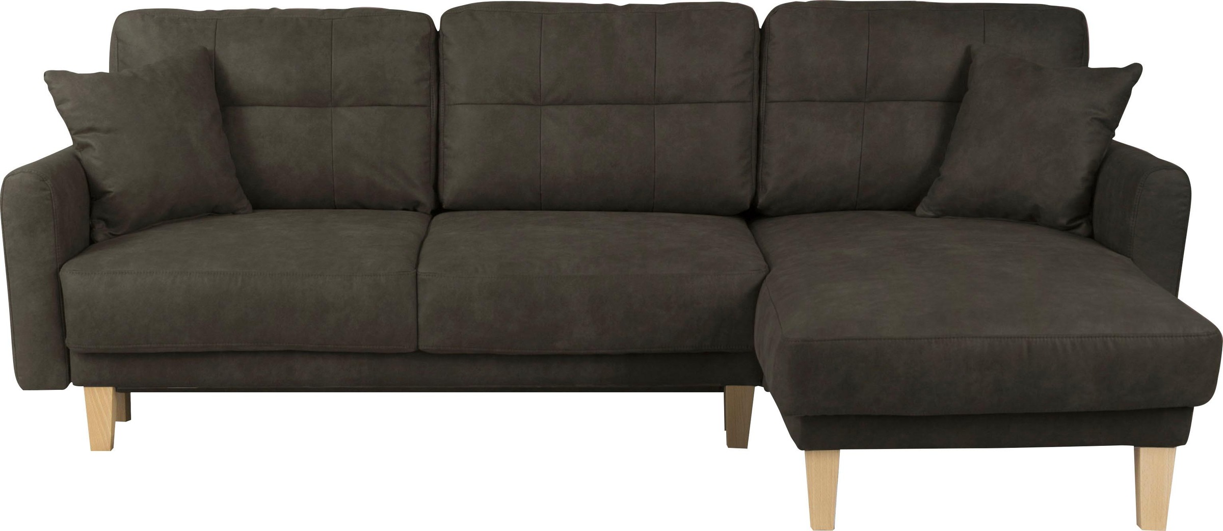 Home affaire Ecksofa »TRIPLO optionale Schlafsofa mit Bettkasten, Maße B/T/H: 234/164/89 cm«, L-Form wahlweise mit Bettfunktion - Liegefläche 132x210 cm