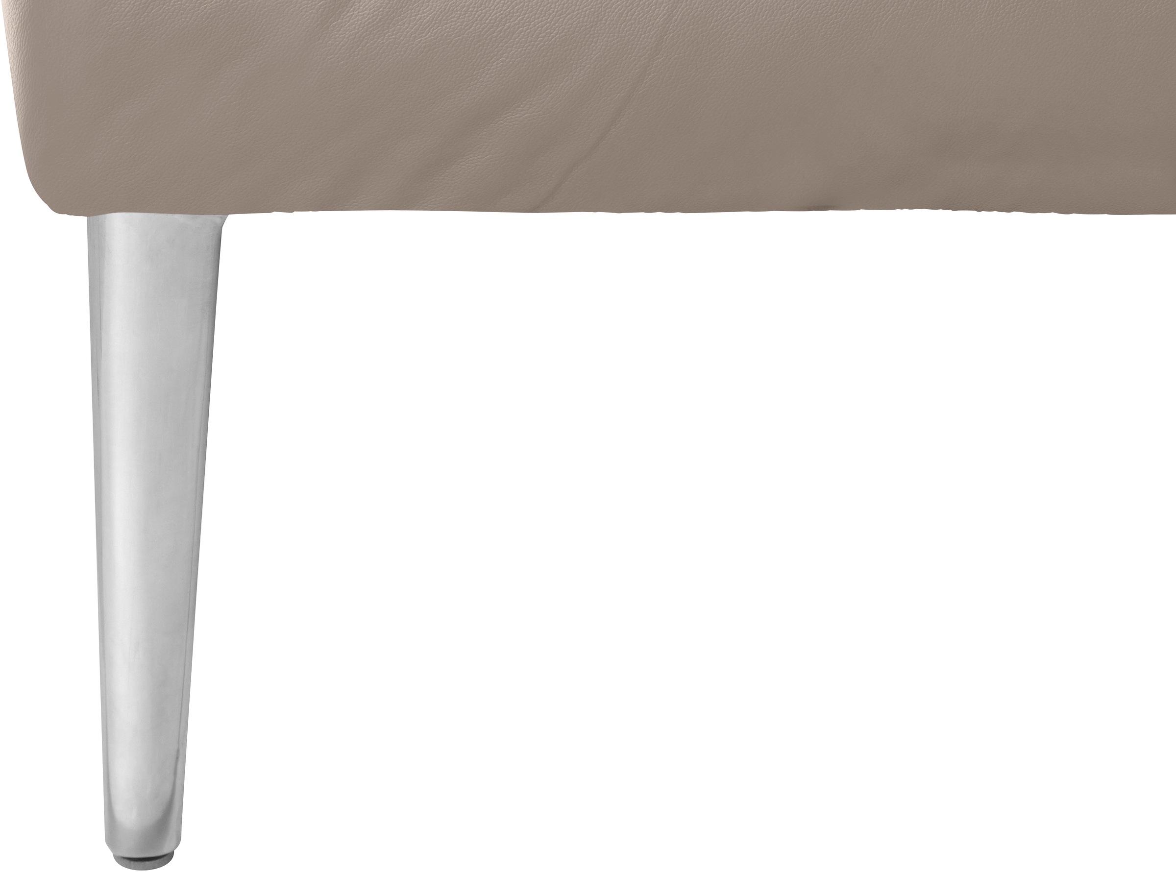 W.SCHILLIG Ecksofa »enjoy&MORE, Designsofa, bequem, zeitlos und elegant, L-Form«, mit Sitztiefenverstellung, Füße Chrom glänzend, Breite 340 cm