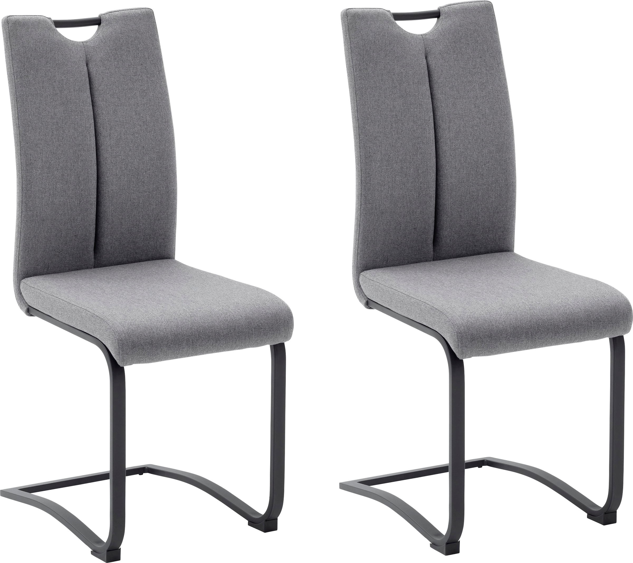 MCA furniture Freischwinger »Sambia«, (Set), 4 mit bestellen bis 120 St., und kg 4-er Set, Stoffbezug Stuhl belastbar Griffloch, online