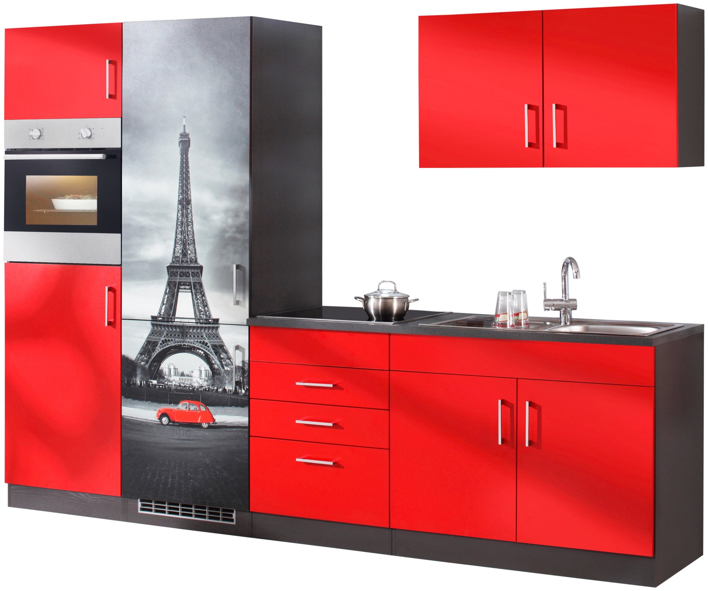 KOCHSTATION Küchenzeile »KS-Paris – Küchen mit einzigartigen Fotomotiven au günstig online kaufen