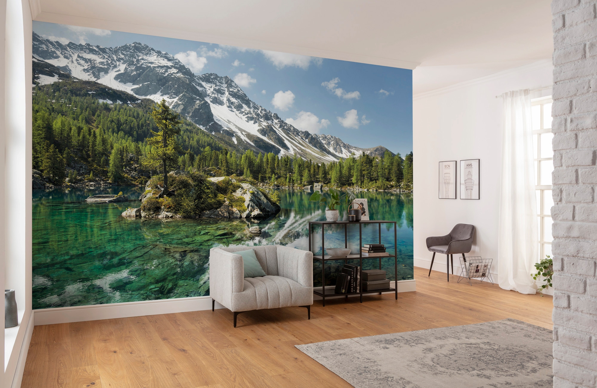 Komar Vliestapete »Digitaldruck Vlies - Bergmagie - Größe 450 x 280 cm«, bedruckt, Wohnzimmer, Schlafzimmer